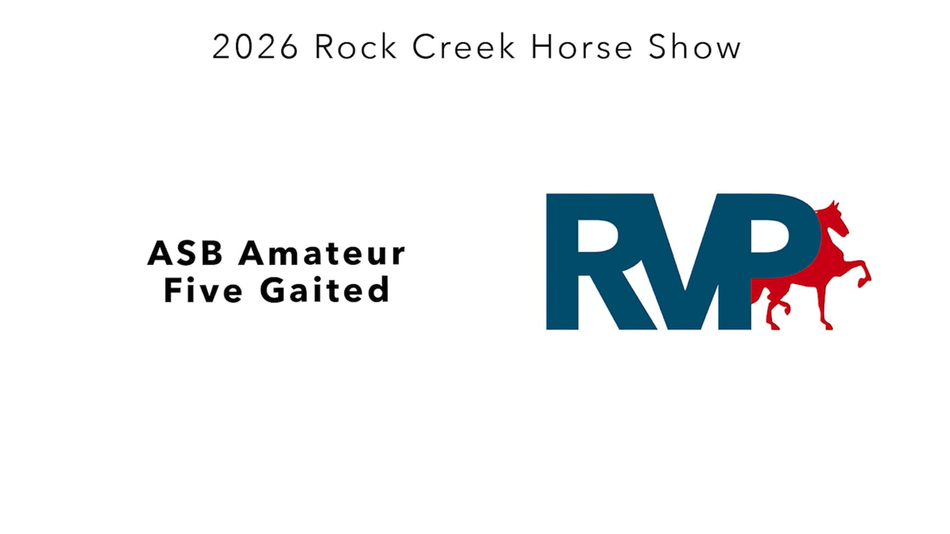 RC26 - Class 47 - ASB Amateur Five Gaited