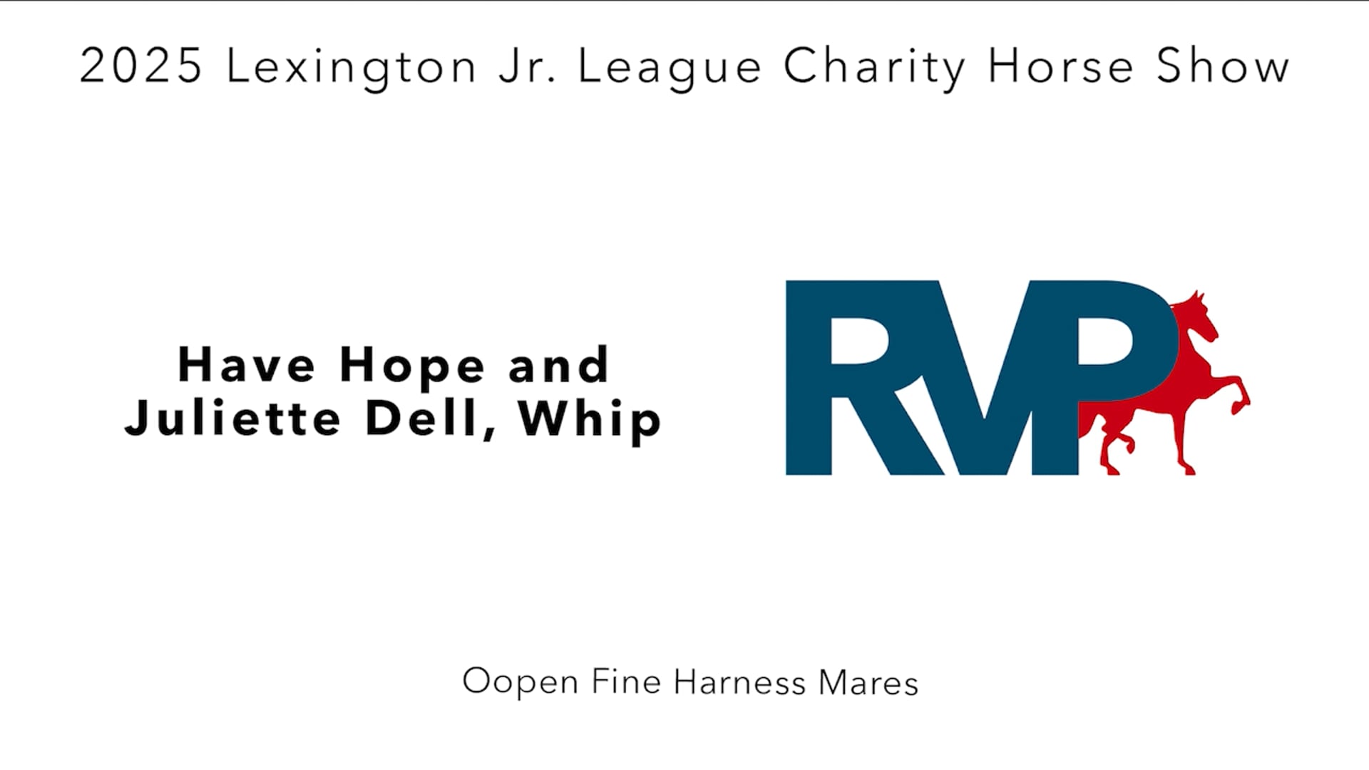 LJL25 - Class 75 - Have Hope and Juliette Dell, Whip