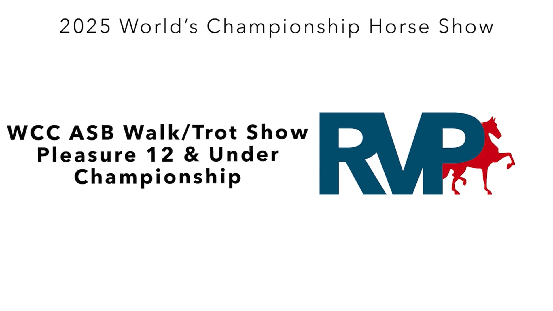 WCHS25 - Class 184 - WCC ASB Walk-Trot Show Pleasure 12 & Under Championship