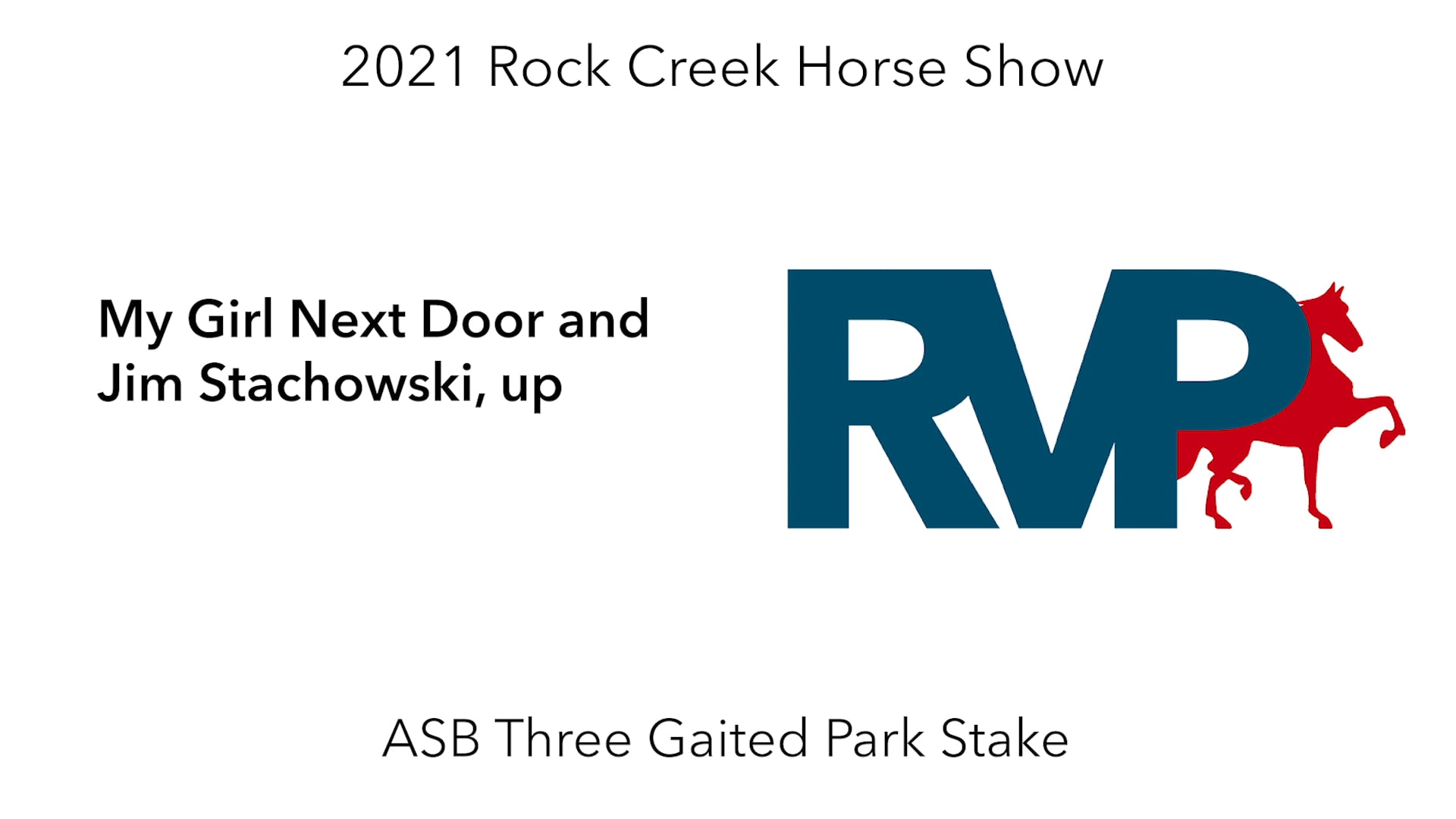 RC21 - Class 93 - My Girl Next Door and Jim Stachowski, up