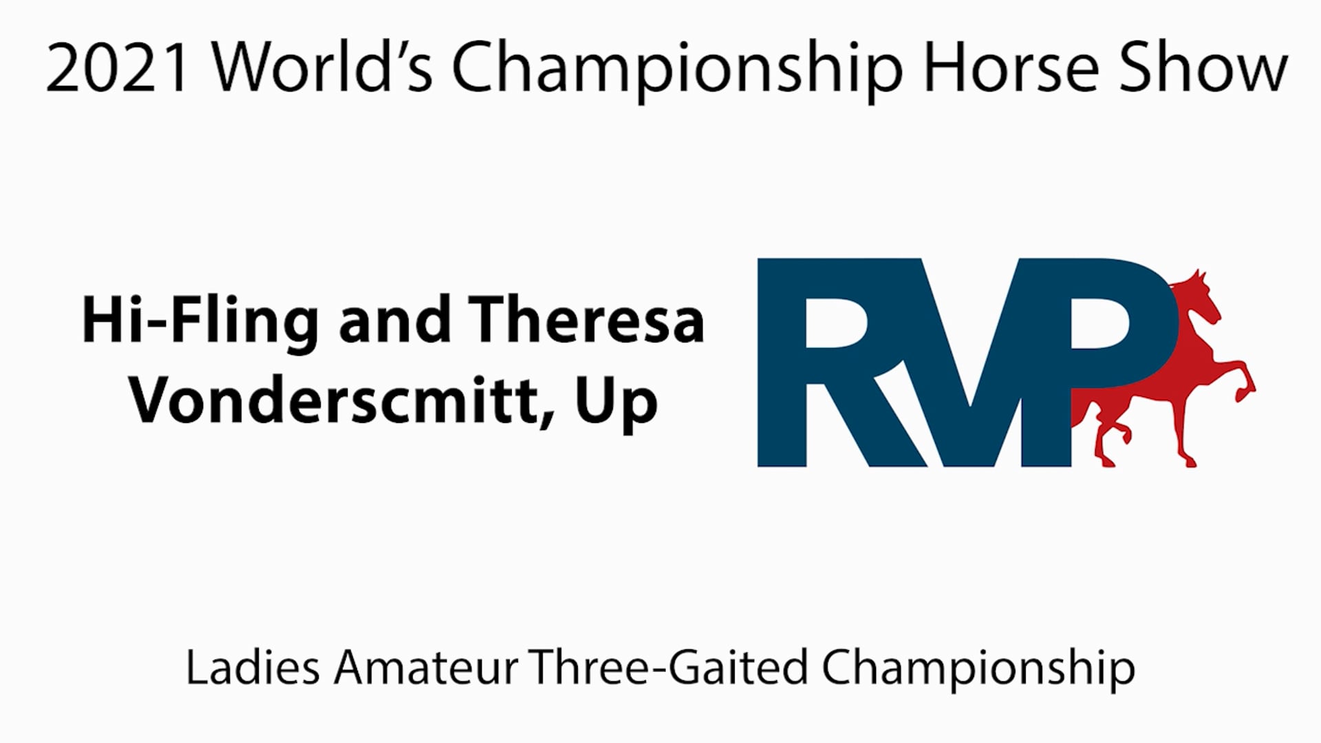 WCHS21 - Class 196 - Hi-Fling and Theresa Vonderscmitt, Up