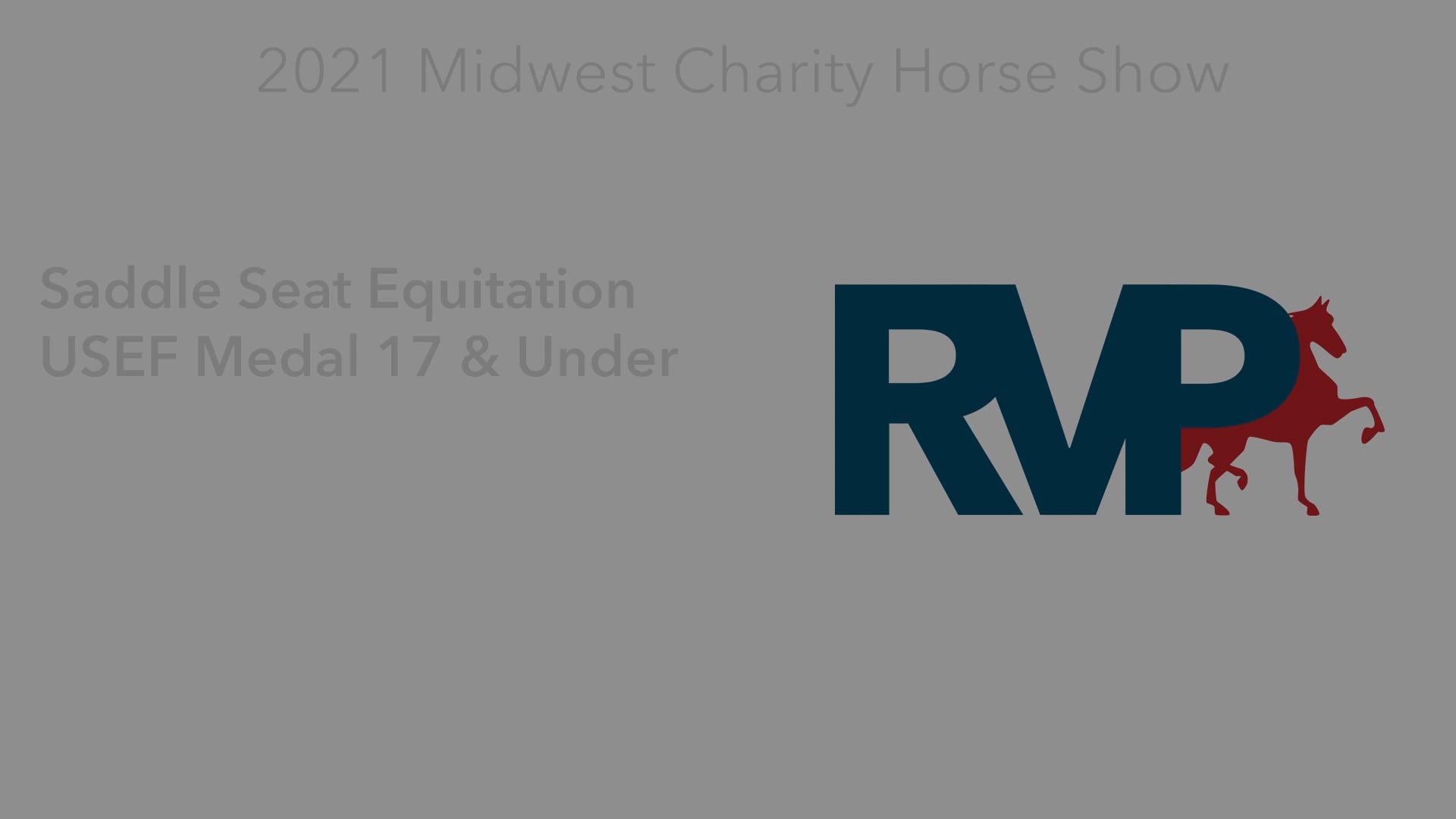 MW21 - Class 150 - Saddle Seat Equitation USEF Medal 17 & Under 