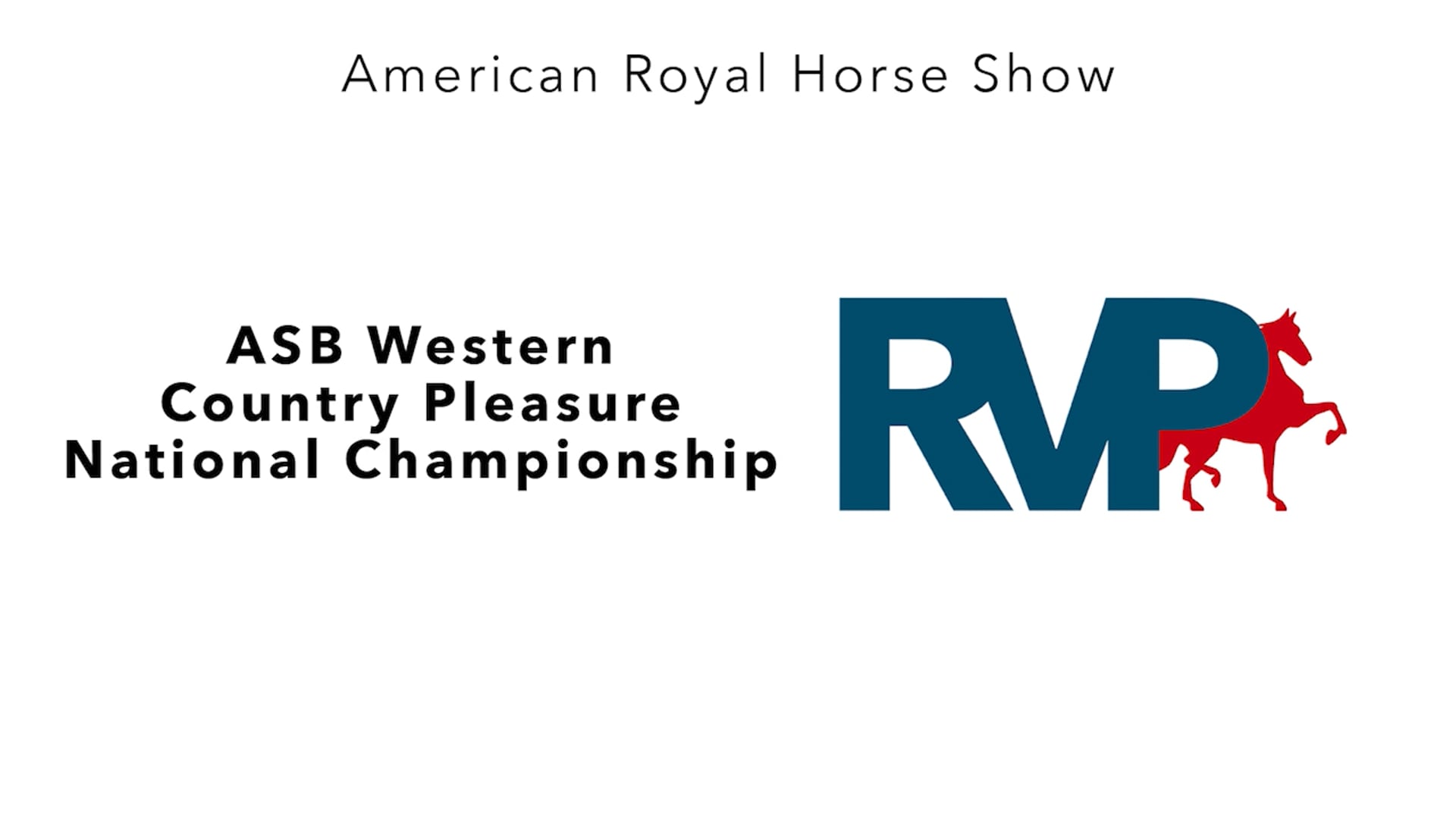 AR24 - Class 117 - ASB Western Country Pleasure National Championship