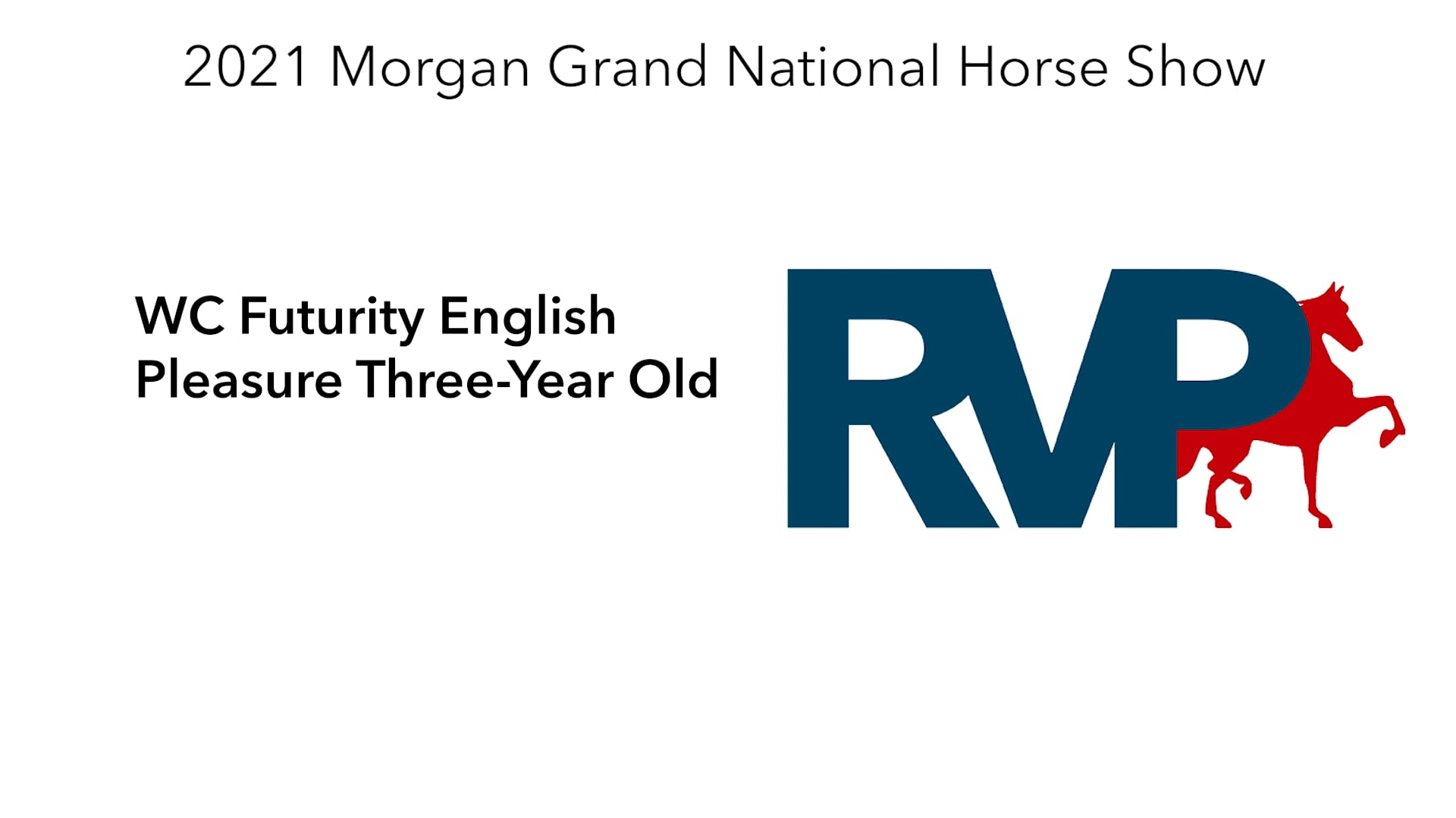 MGN21 - Class 129 - WC Futurity English Pleasure Three-Year Old