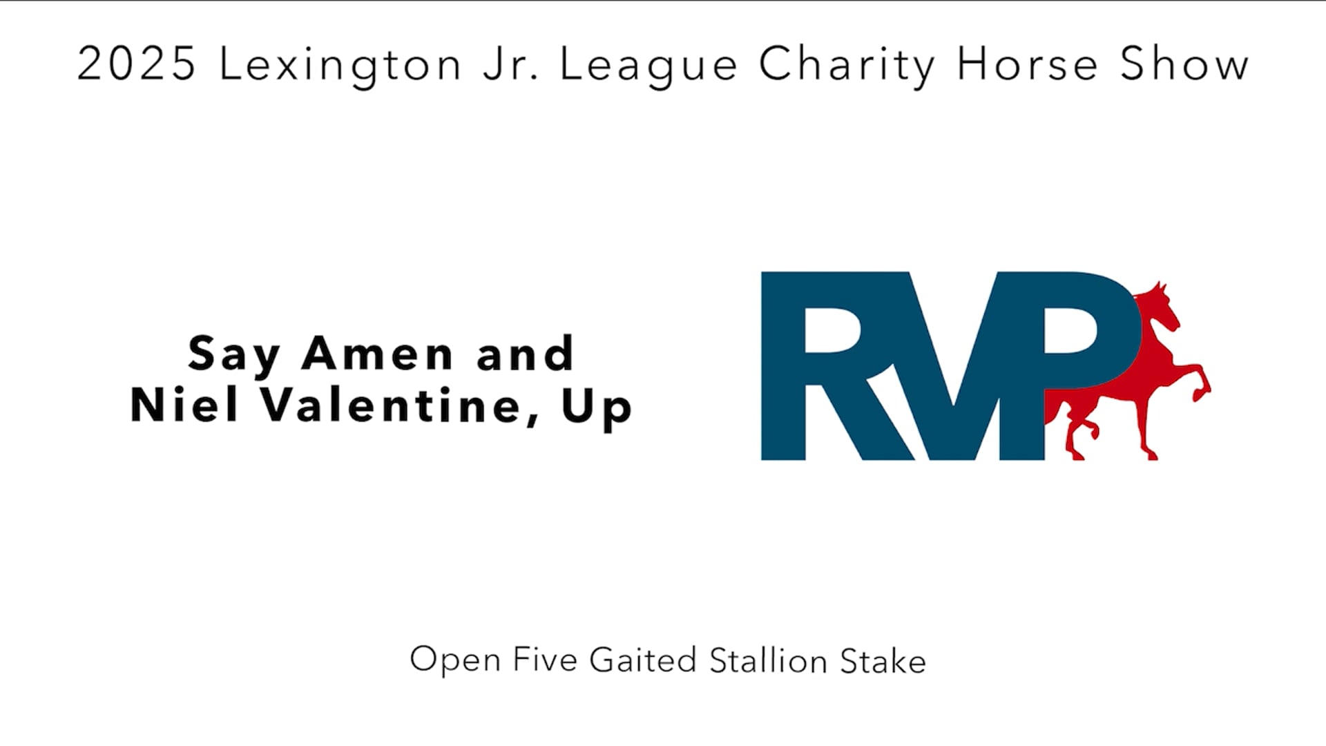 LJL25 - Class 90 - Say Amen and Niel Valentine, Up