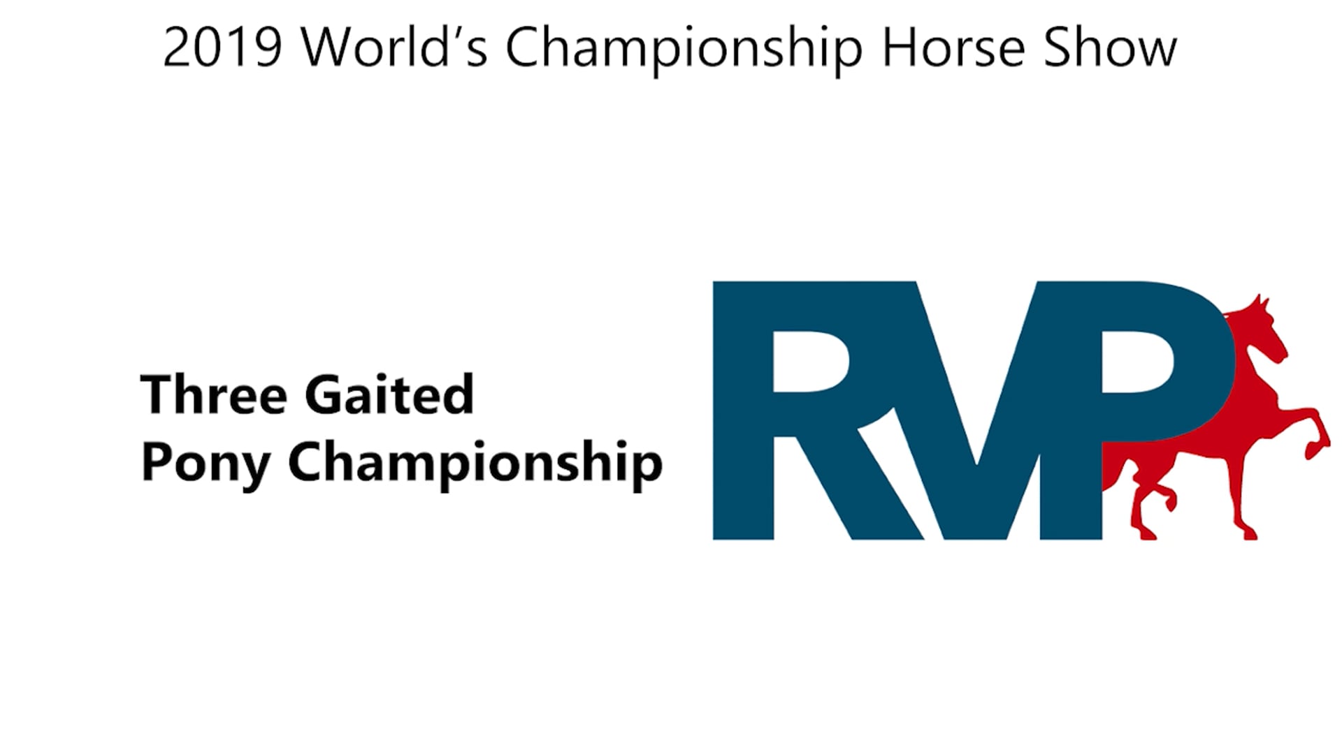 WCHS19 - Class 205 - Three Gaited Pony Championship
