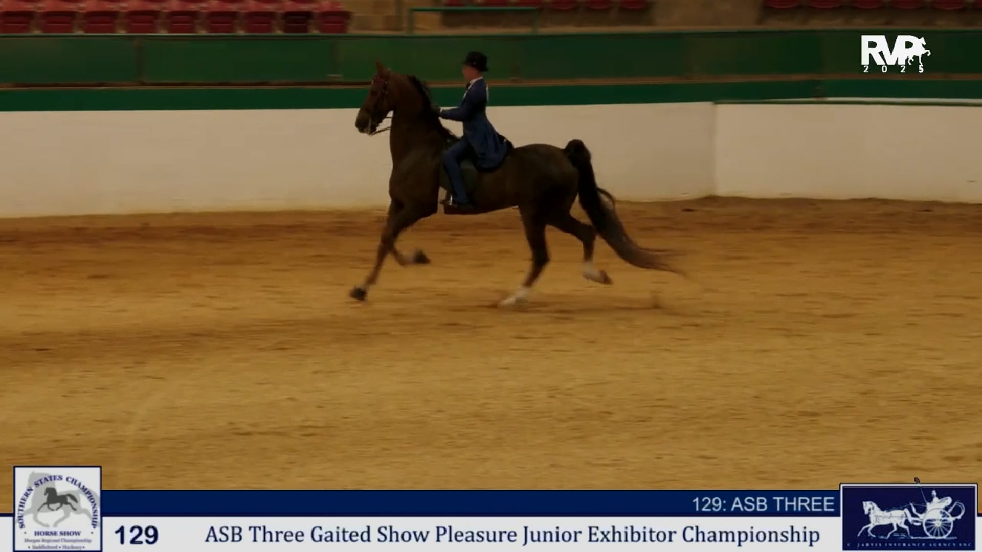 SS25 - Class 129 - ASB Three Gaited Show Pleasure Junior Exhibitor Championship