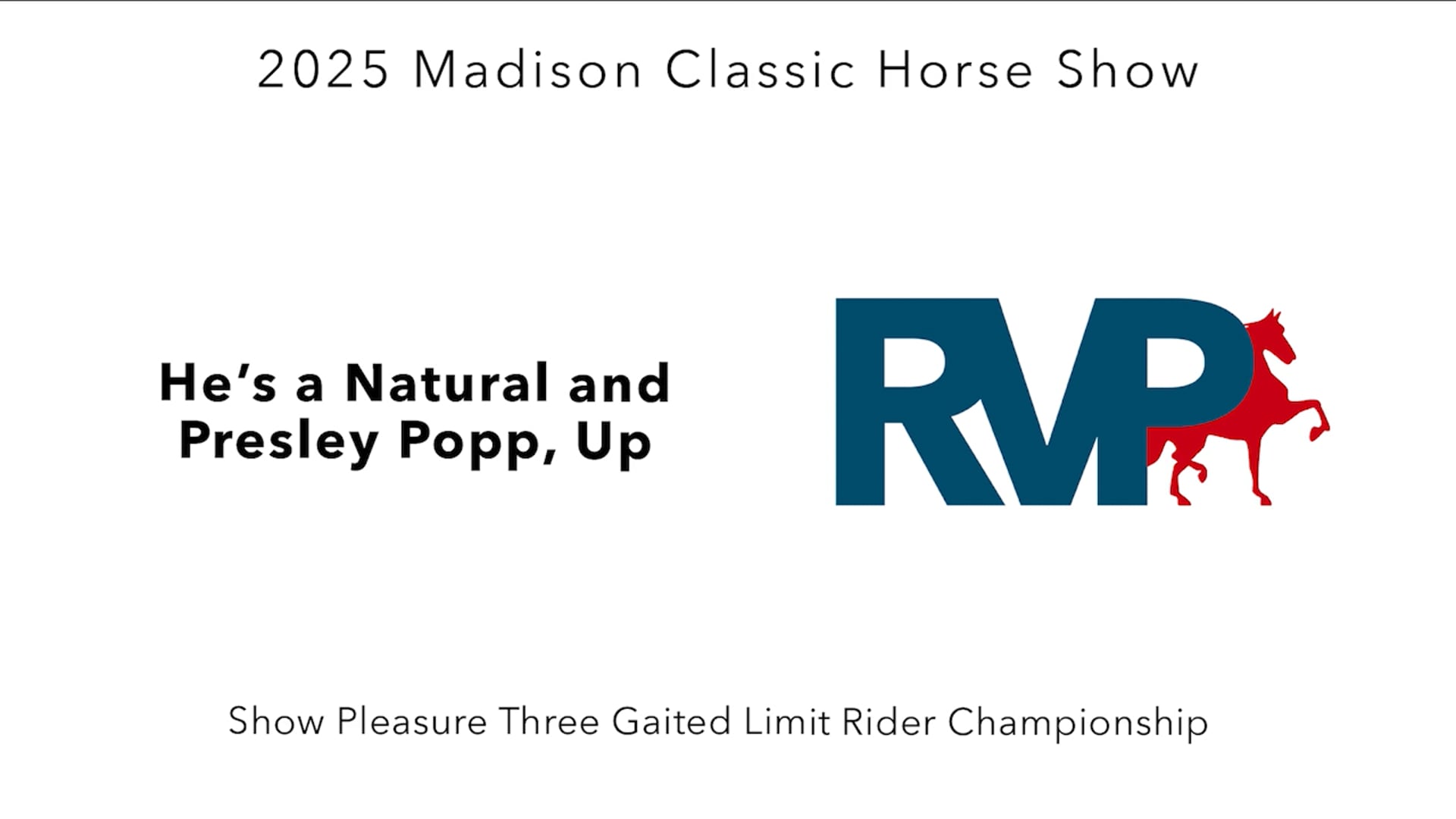 MC25 - Class 131 - He's a Natural and Presley Popp, Up