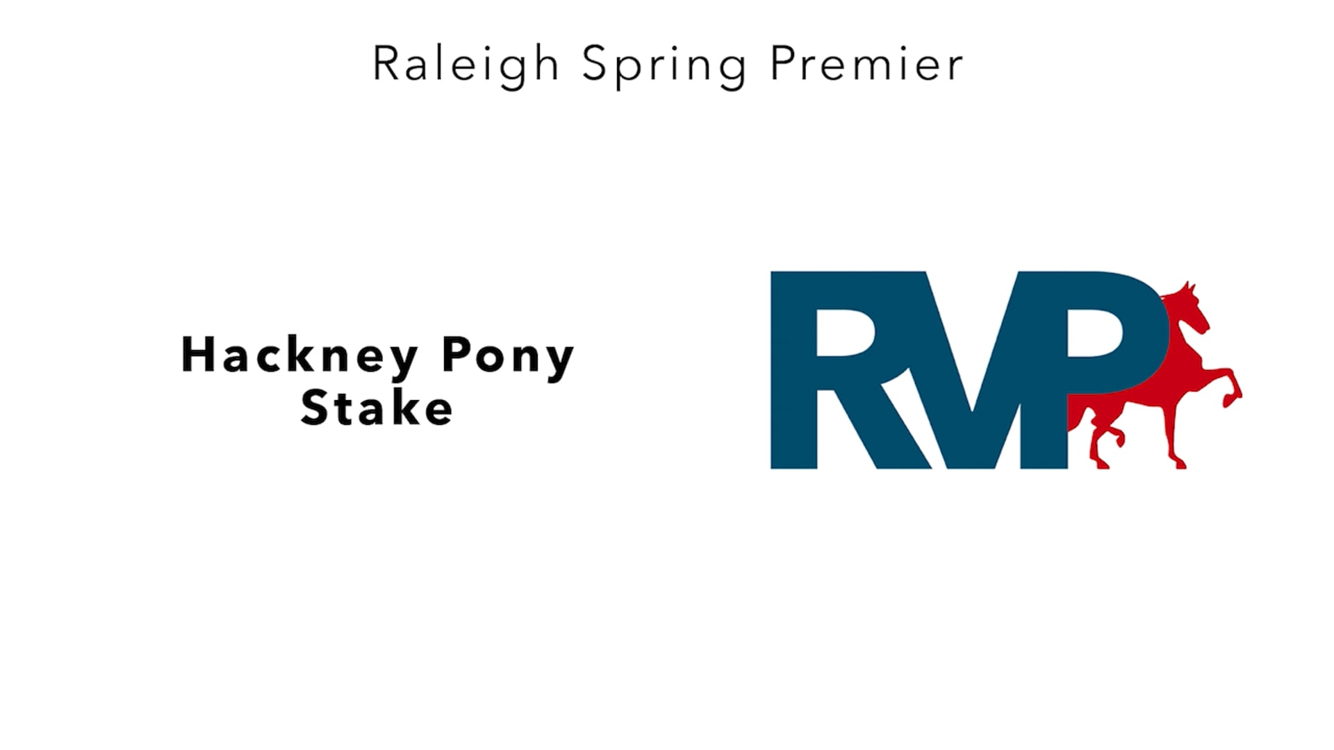 RSP25 - Class 109 - Hackney Pony Stake