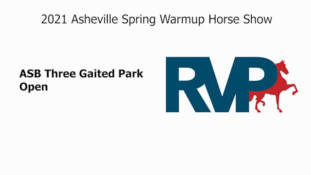 ASW21 - Class 33 - ASB Three Gaited P...