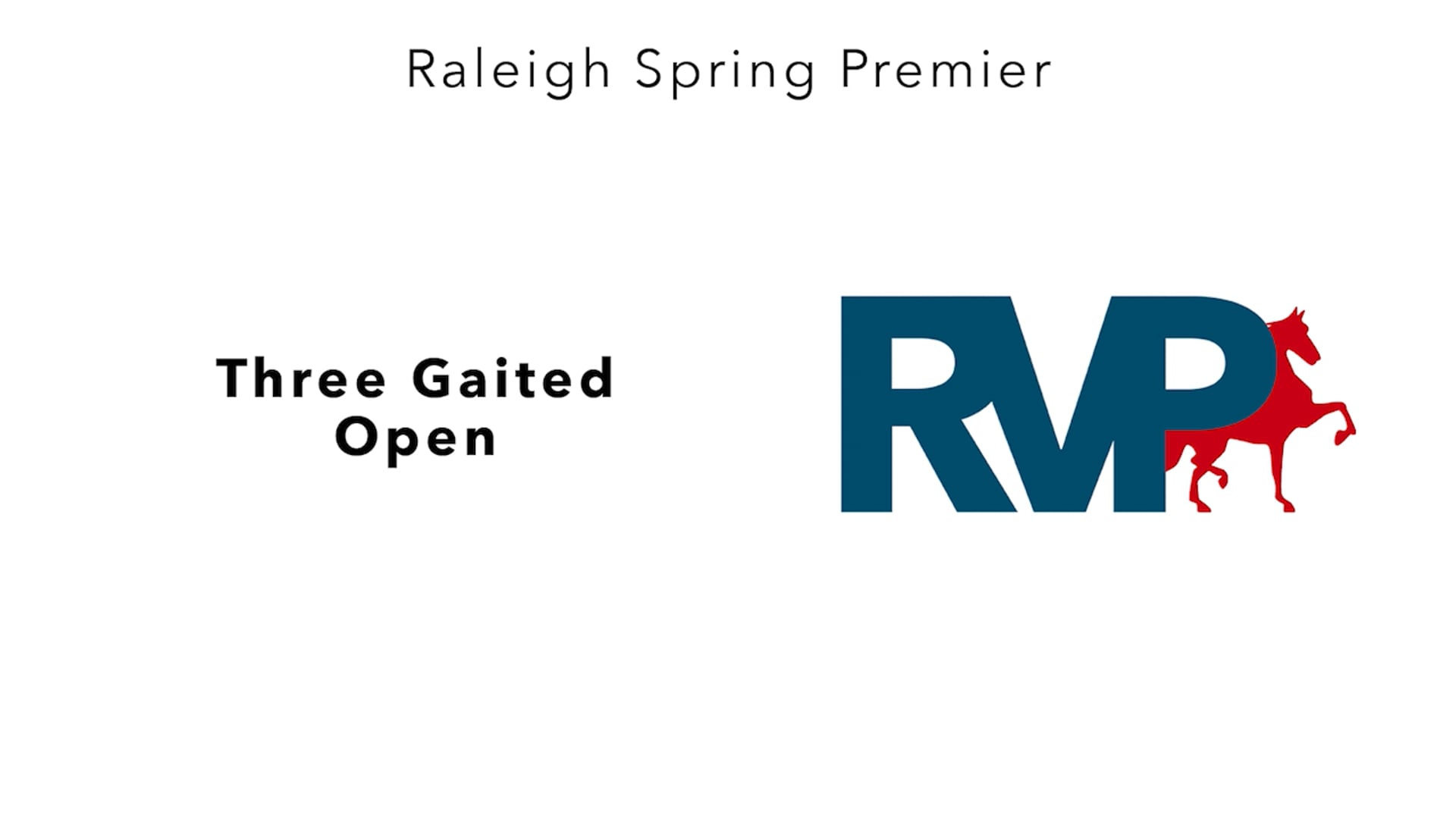 RSP25 - Class 49 - Three Gaited Open