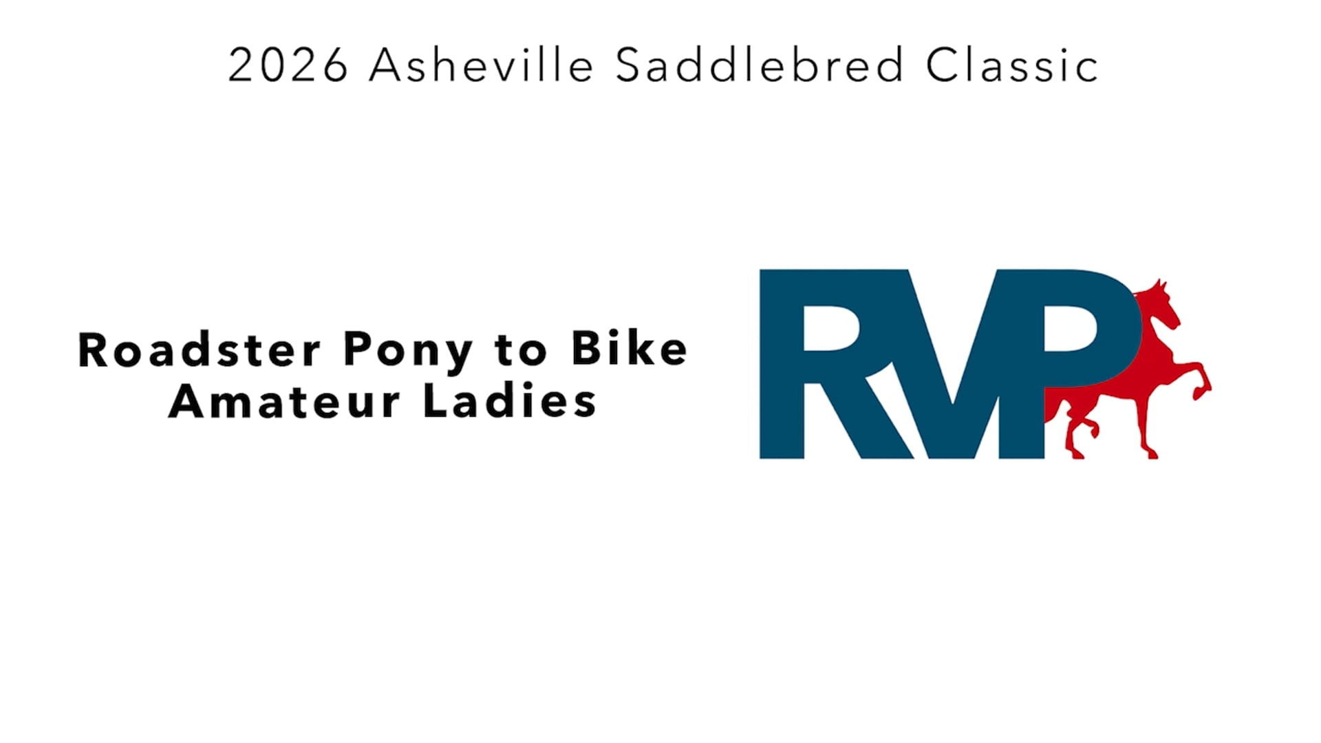 ASC26 - Class 23 - Roadster Pony to Bike Amateur Ladies