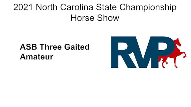 NCSC21 - Class 31 - ASB Three Gaited ...