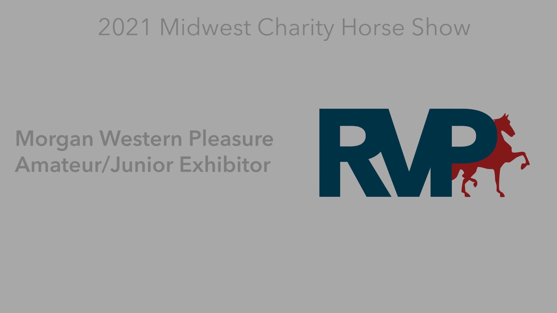 MW21 - Class 55 -  Morgan Western Pleasure Amateur-Junior Exhibitor