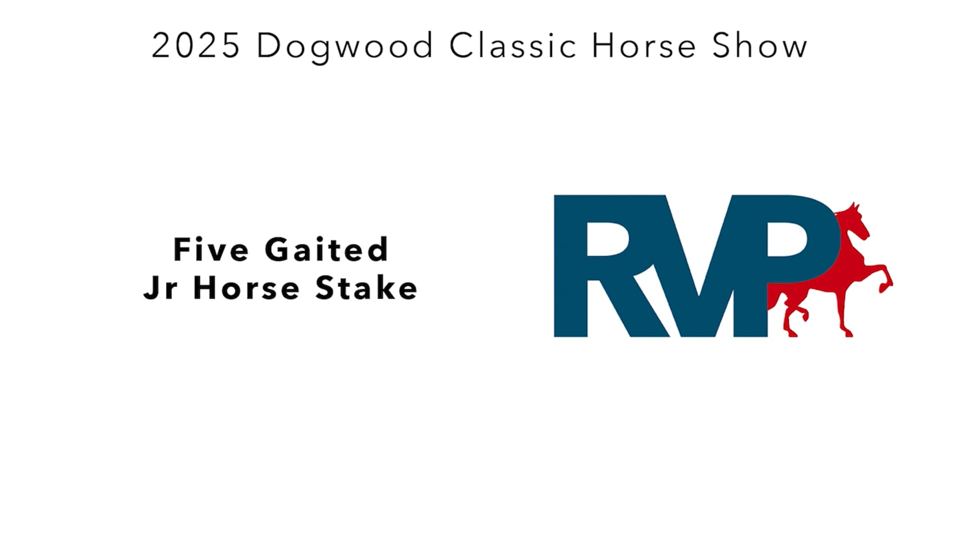 DC25 - Class 44 - Five Gaited Jr Horse Stake