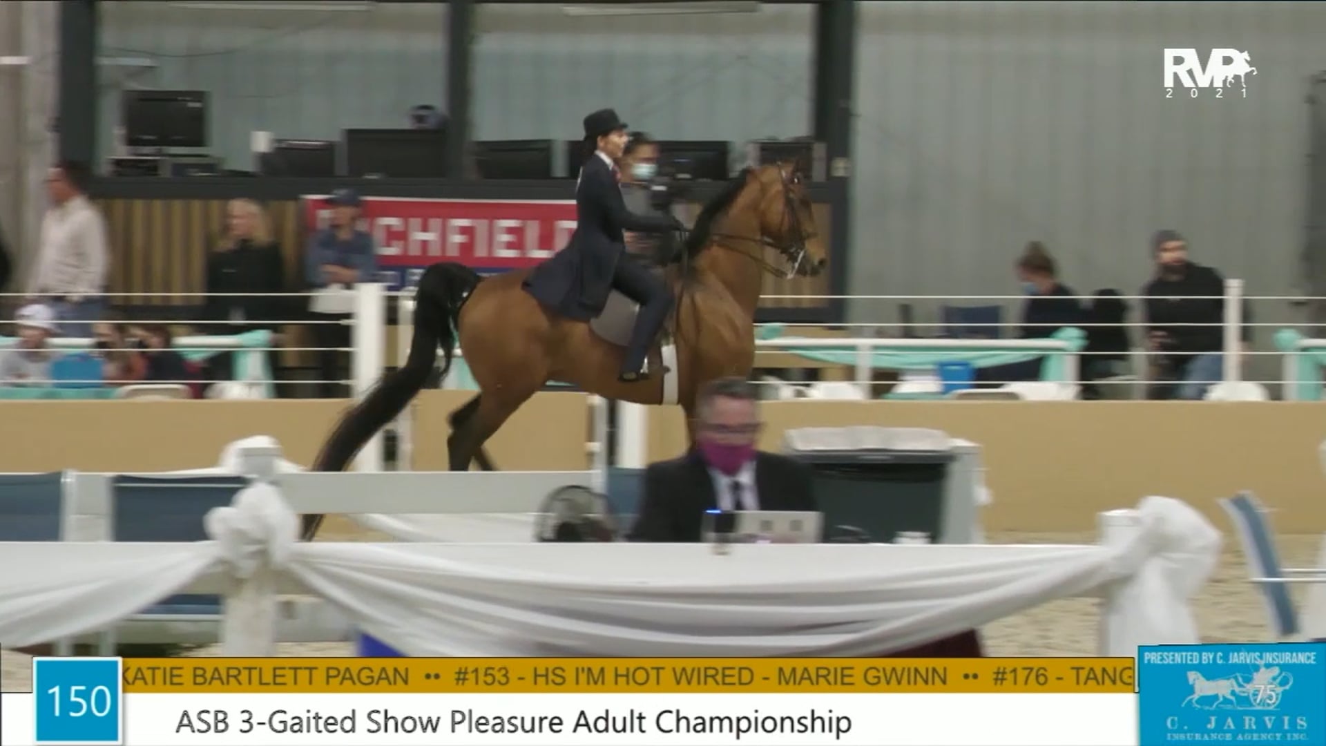 BS21 - Class 150 - ASB Three Gaited Show Pleasure Adult Championship