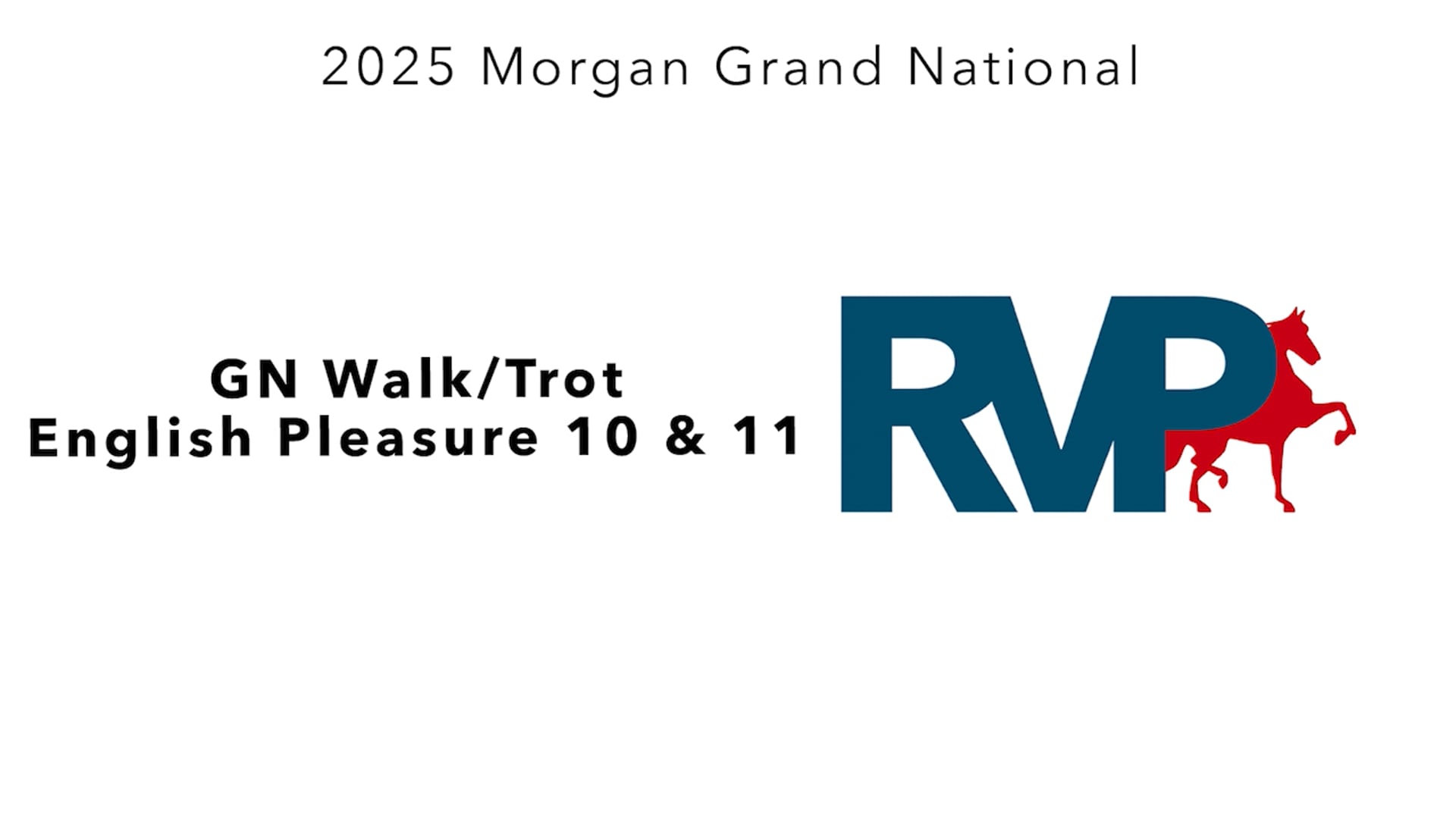 MGN25 - Class 61 - GN Walk-Trot English Pleasure 10 & 11