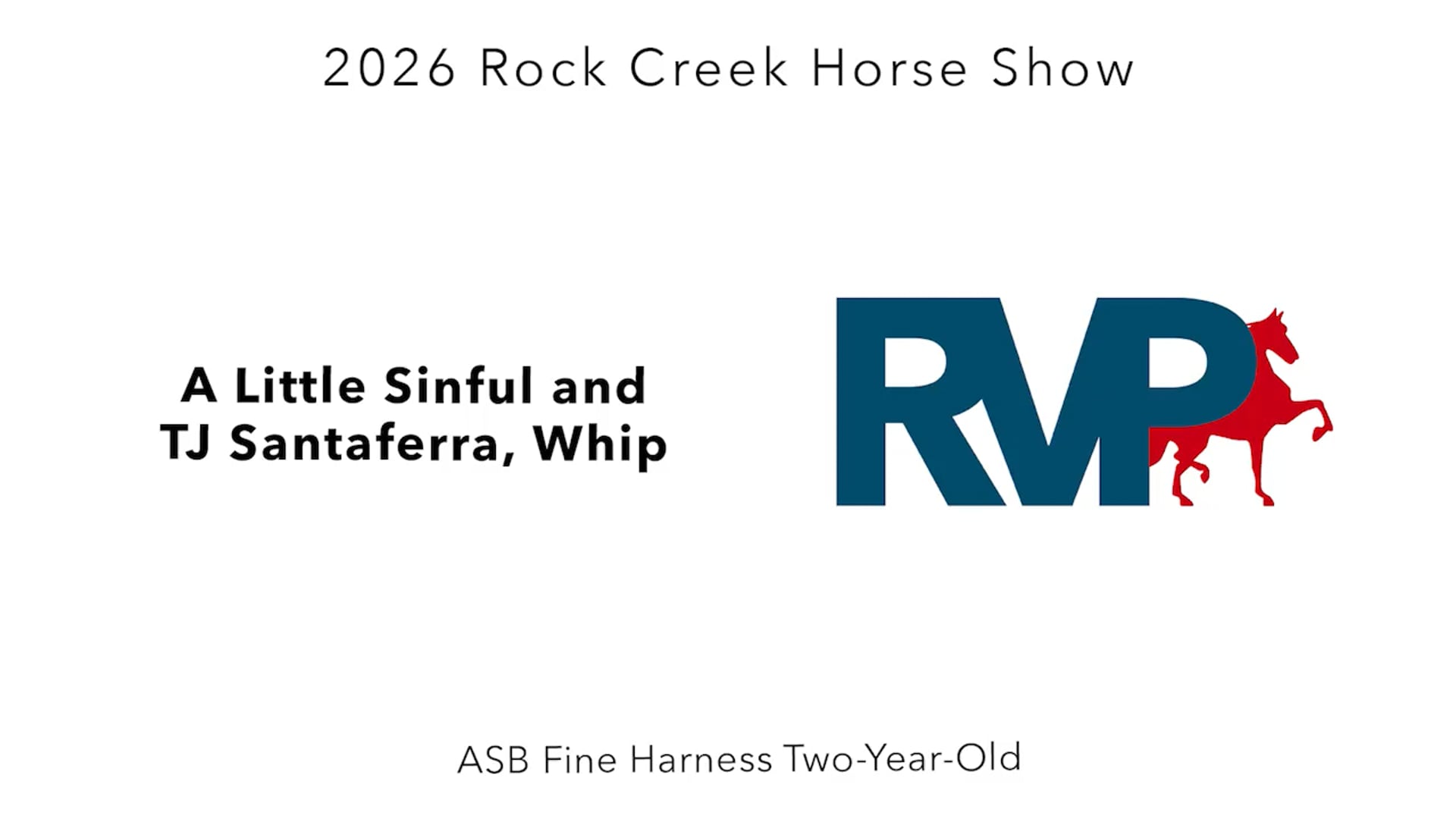 RC26 - Class 50 - A Little Sinful and TJ Santaferra, Whip