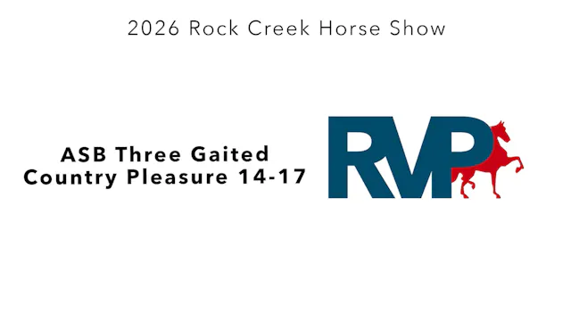RC26 - Class 36 - ASB Three Gaited Co...