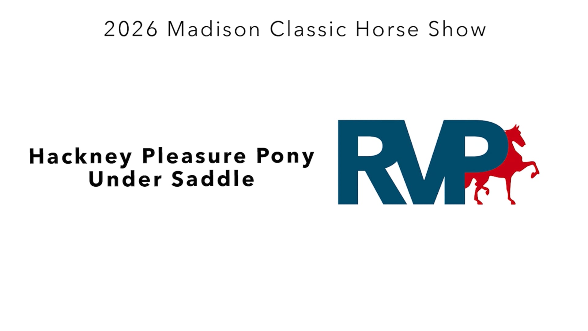 MC26 - Class 67 - Hackney Pleasure Pony Under Saddle