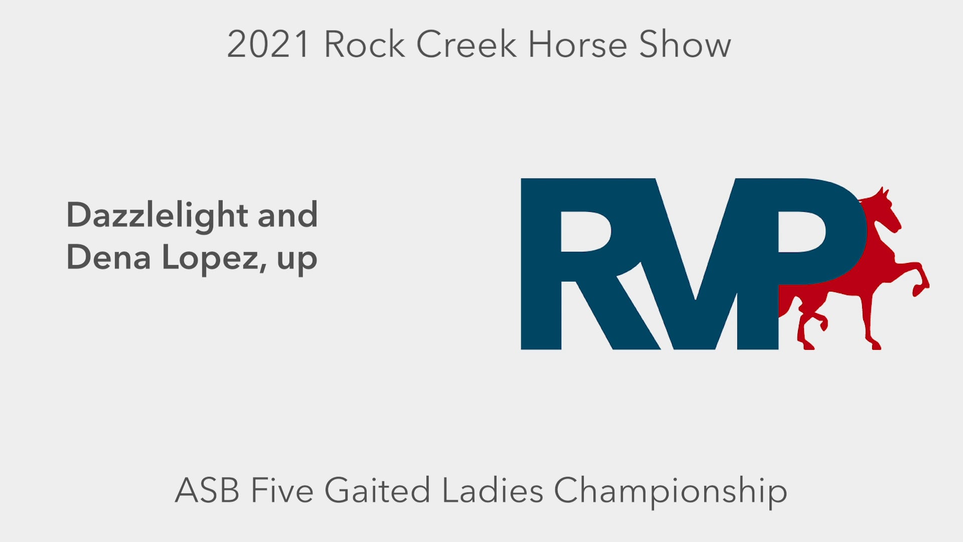 RC21 - Class 75 - Dazzlelight and Dena Lopez, up