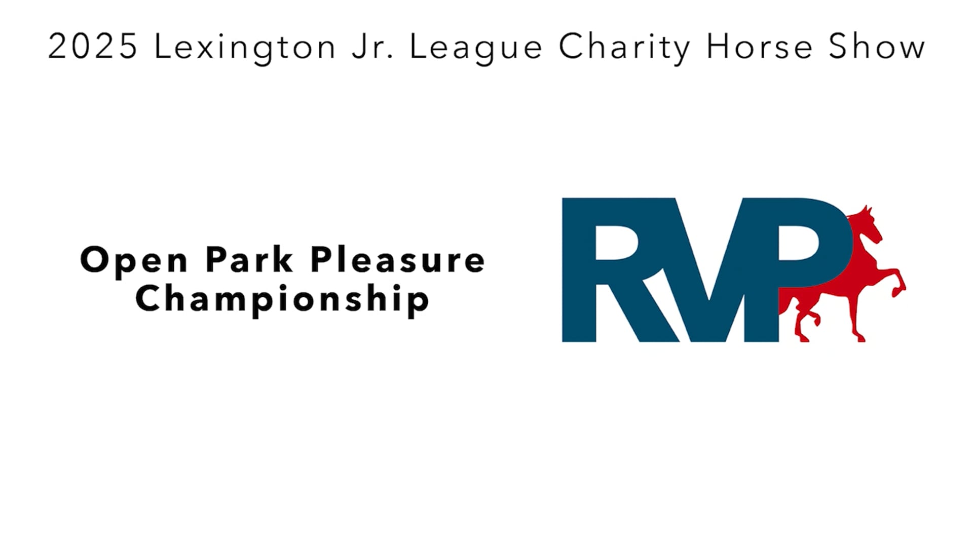 LJL25 - Class 153 - Open Park Pleasure Championship