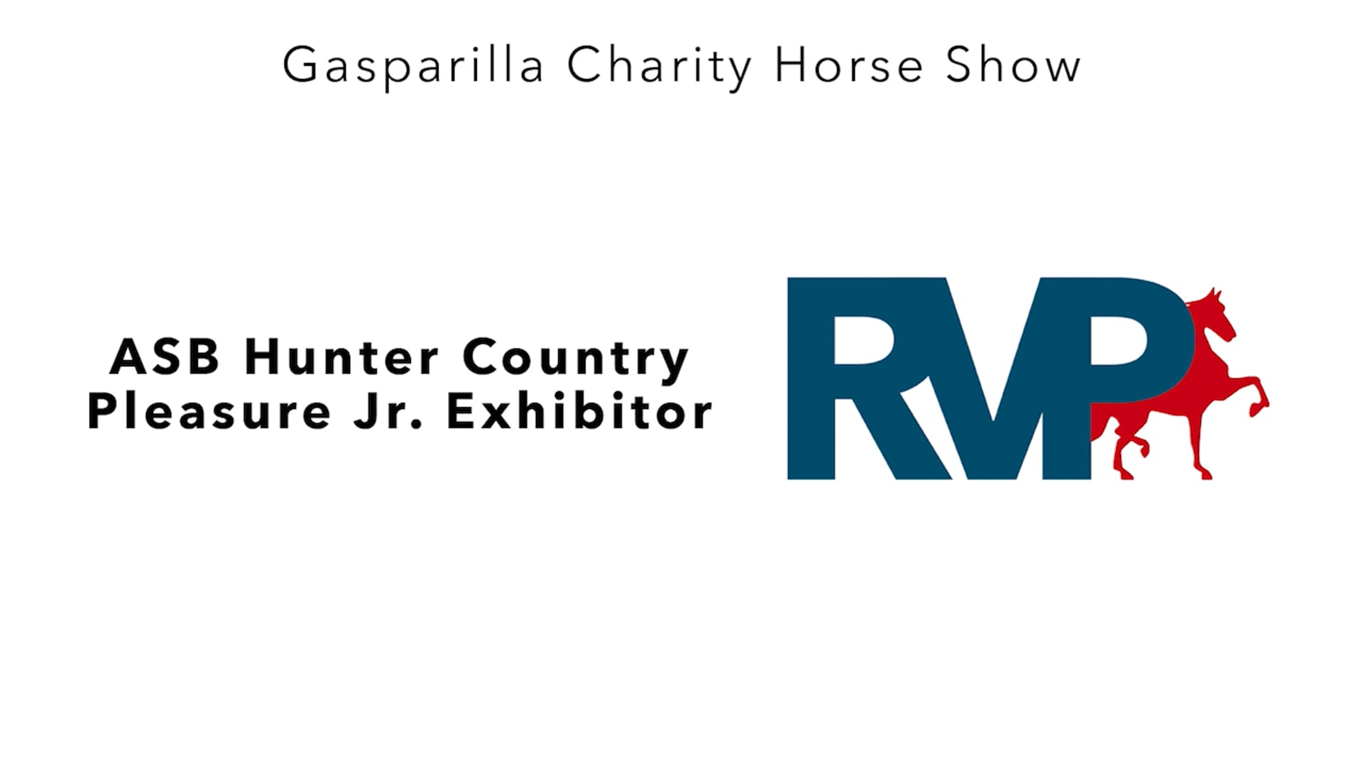 GC25 - Class 4 - ASB Hunter Country Pleasure Jr. Exhibitor