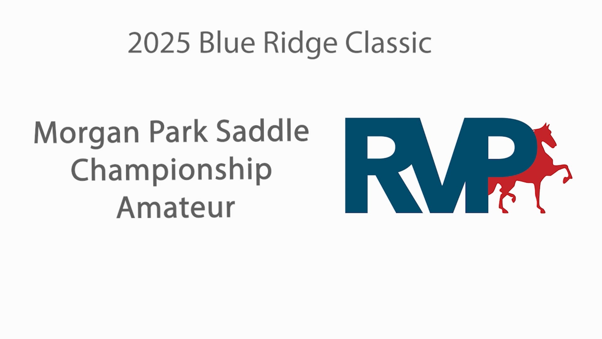 BRC25 - Class 223 - Morgan Park Saddle Championship Amateur
