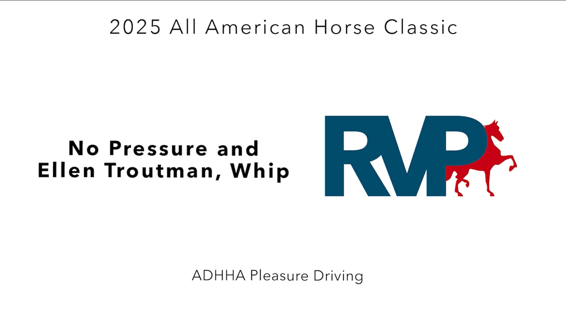 AAC25 - Class 62 - No Pressure and Ellen Troutman, Whip