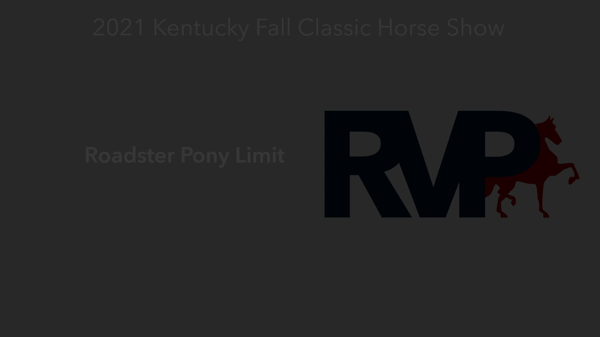 KYFC21 - Class 63 - Roadster Pony Limit 