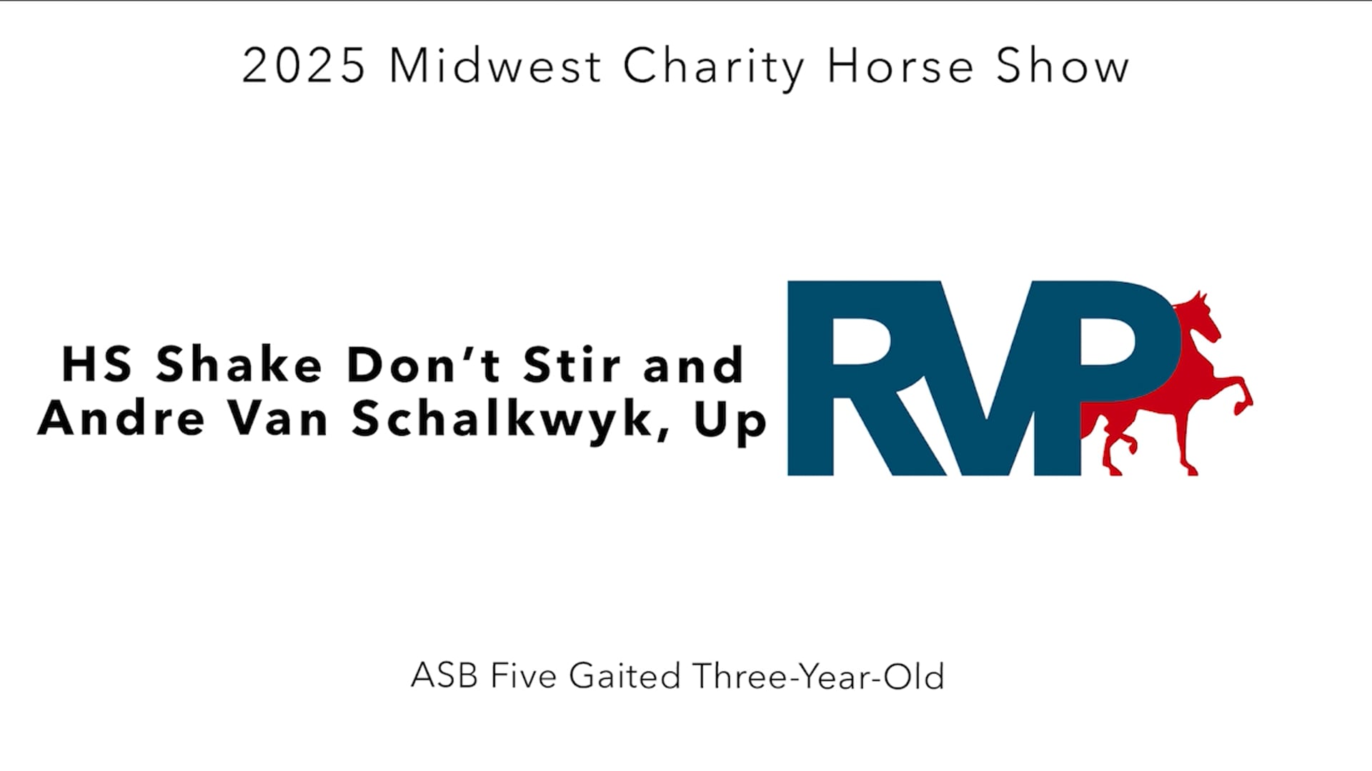 MW25 - Class 188 - HS Shake Don't Stir and Andre Van Schalkwyk, Up