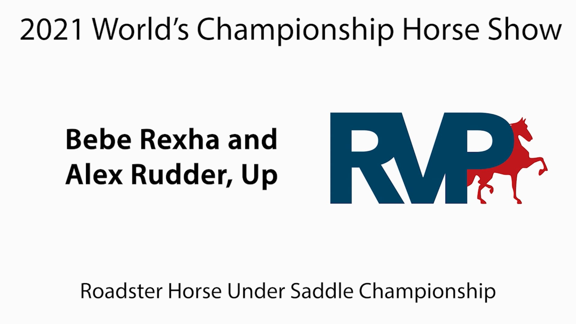 WCHS21 - Class 195 - Bebe Rexha and Alex Rudder, Up