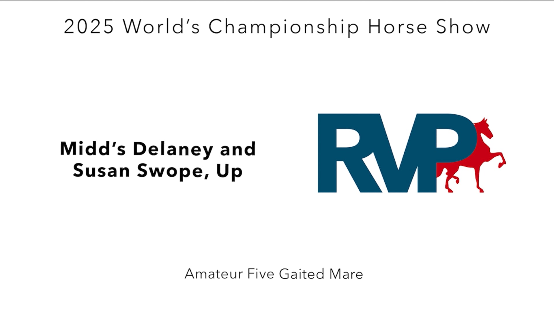 WCHS25 - Class 112 - Midd's Delaney and Susan Swope, up