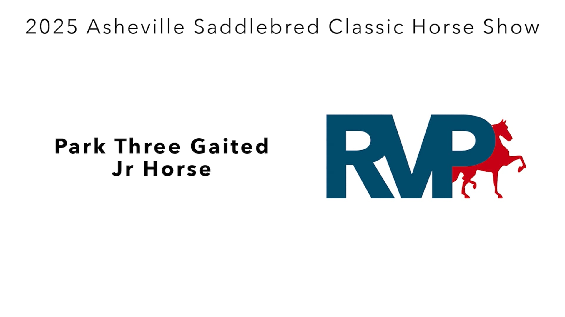 ASC25 - Class 114 - Park Three Gaited Jr Horse