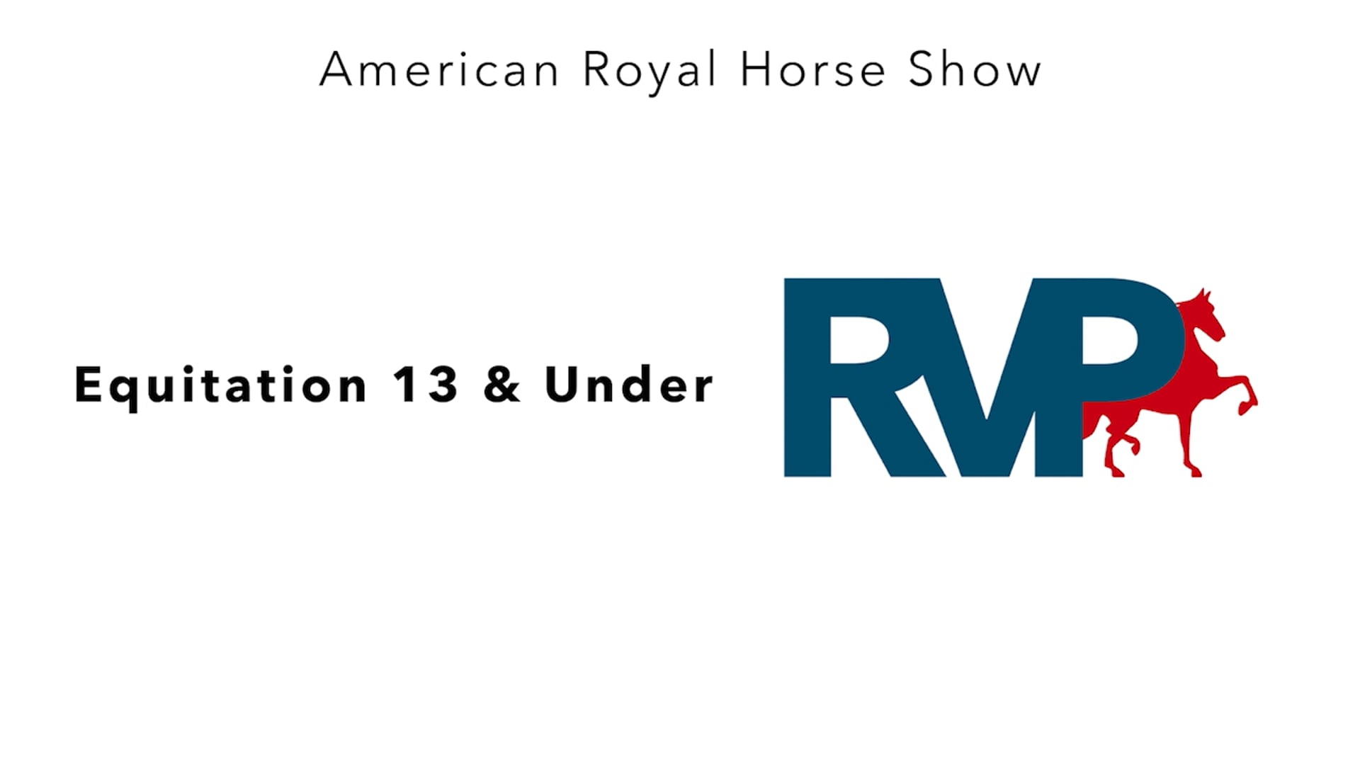 AR24 - Class 113 - Equitation 13 & Under