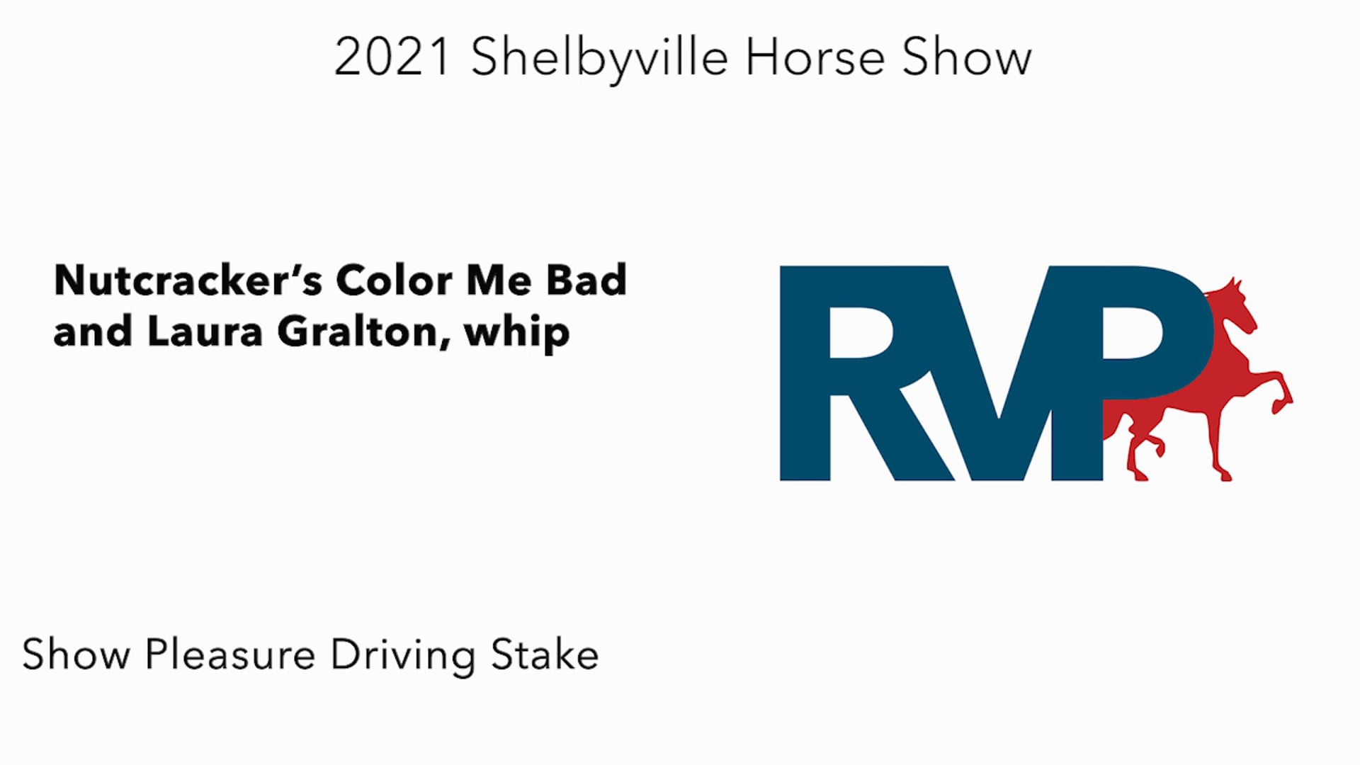SHS21 - Class 56 - Nutcracker’s Color Me Bad and Laura Gralton, whip