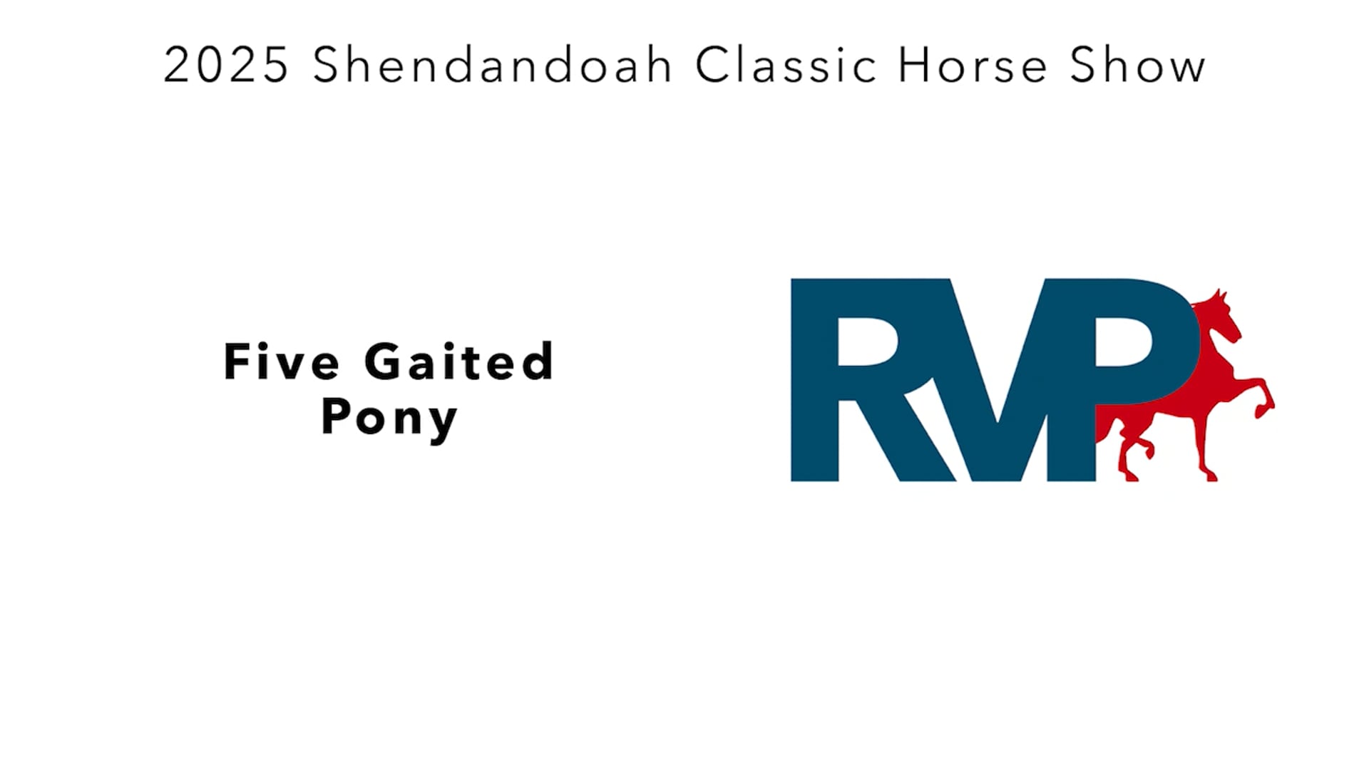 SC25 - Class 35 - FIve Gaited Pony