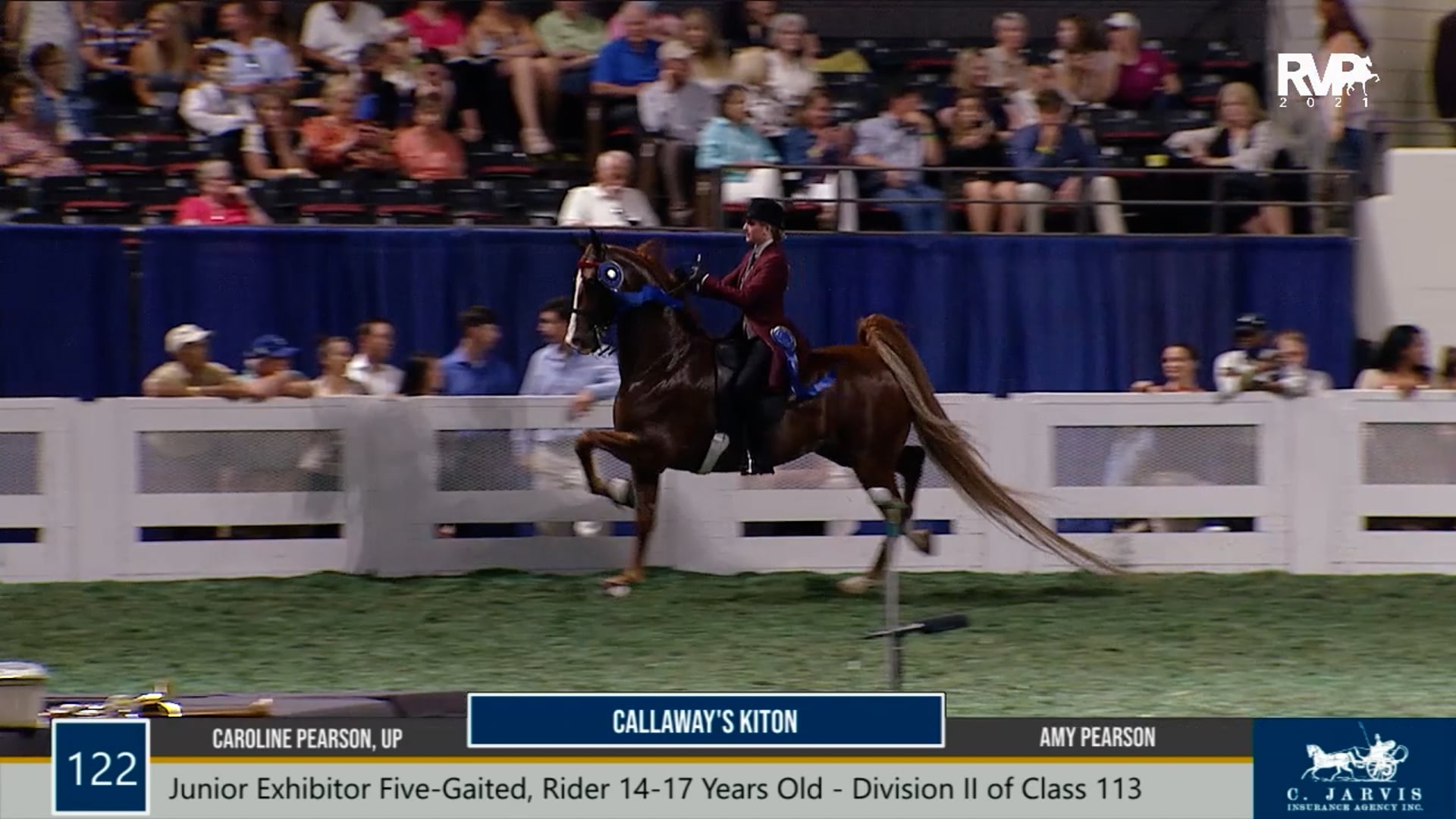 WCHS21 - Class 122 - Callaway's Kiton and Caroline Pearson, Up