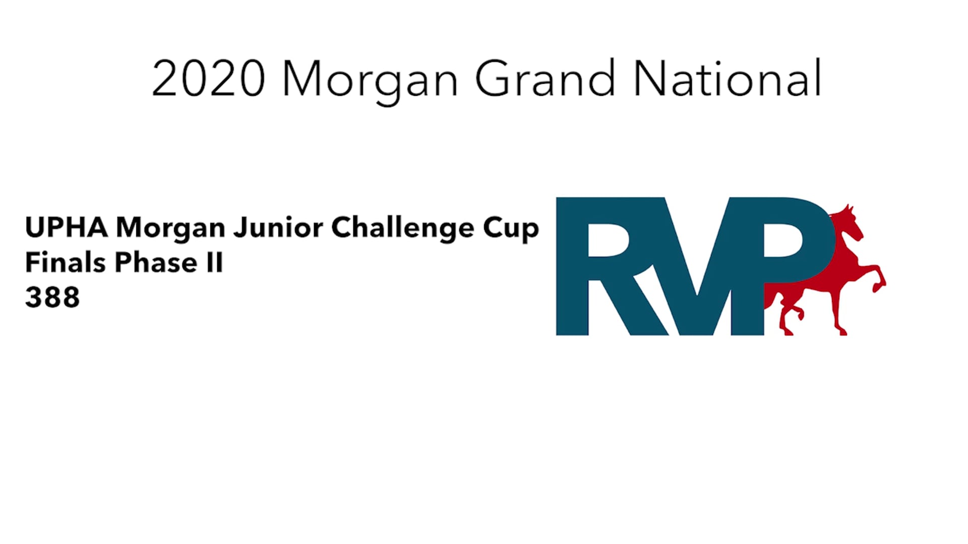 2020 MGN - 388 UPHA Morgan Junior Challenge Cup Finals Phase II