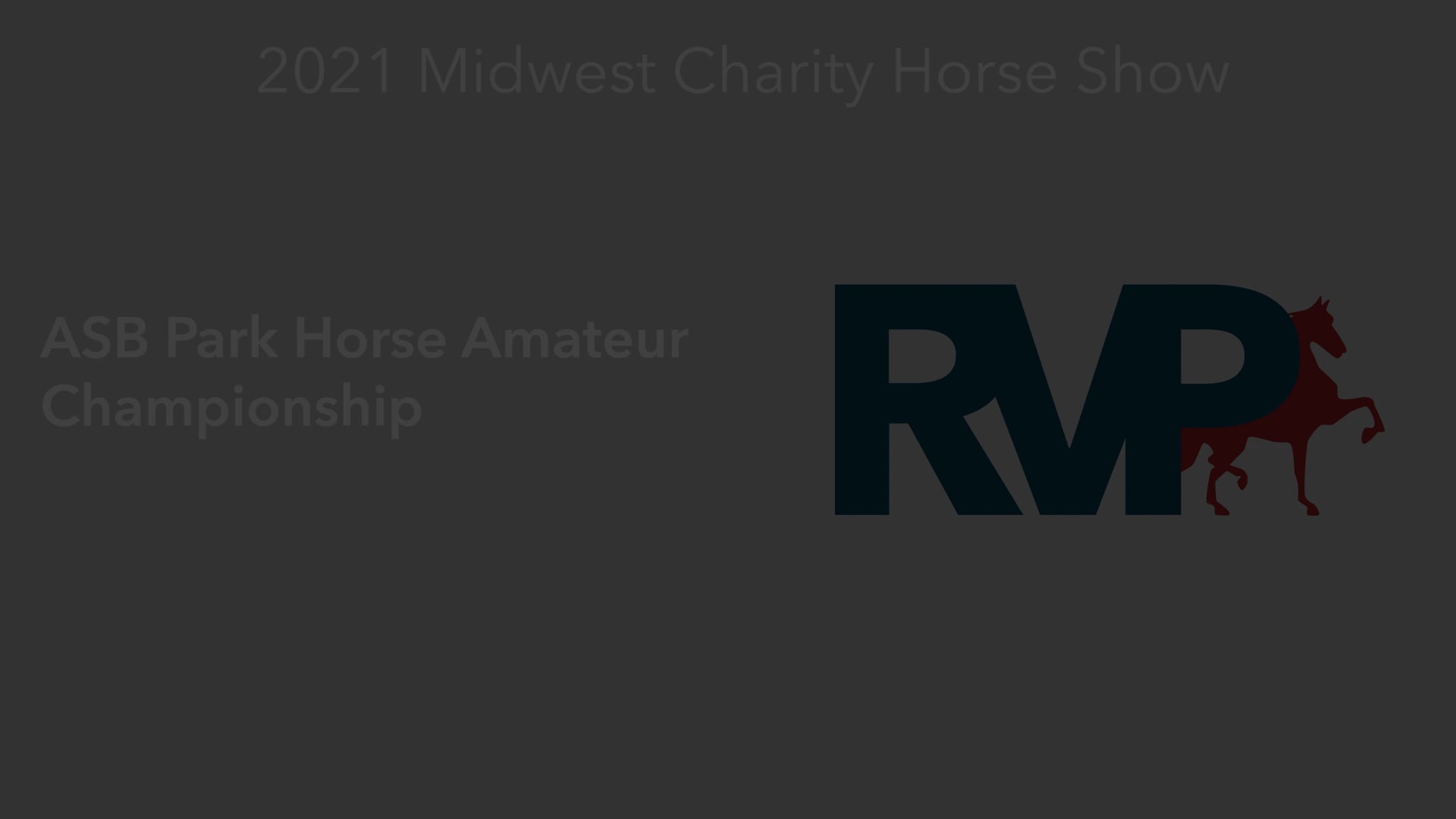 MW21 - Class 180 -  ASB Park Horse Amateur Championship