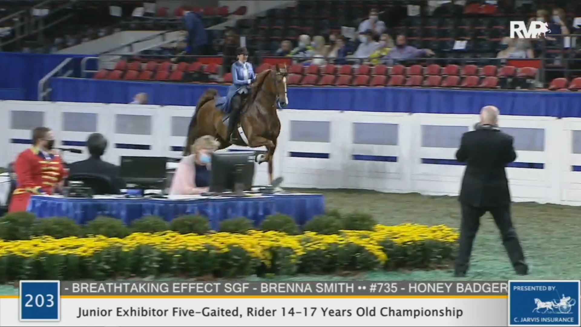 WCHS 2020 Class 203 - Junior Exhibitor Five-Gaited, Rider 14-17 Years Old Champs
