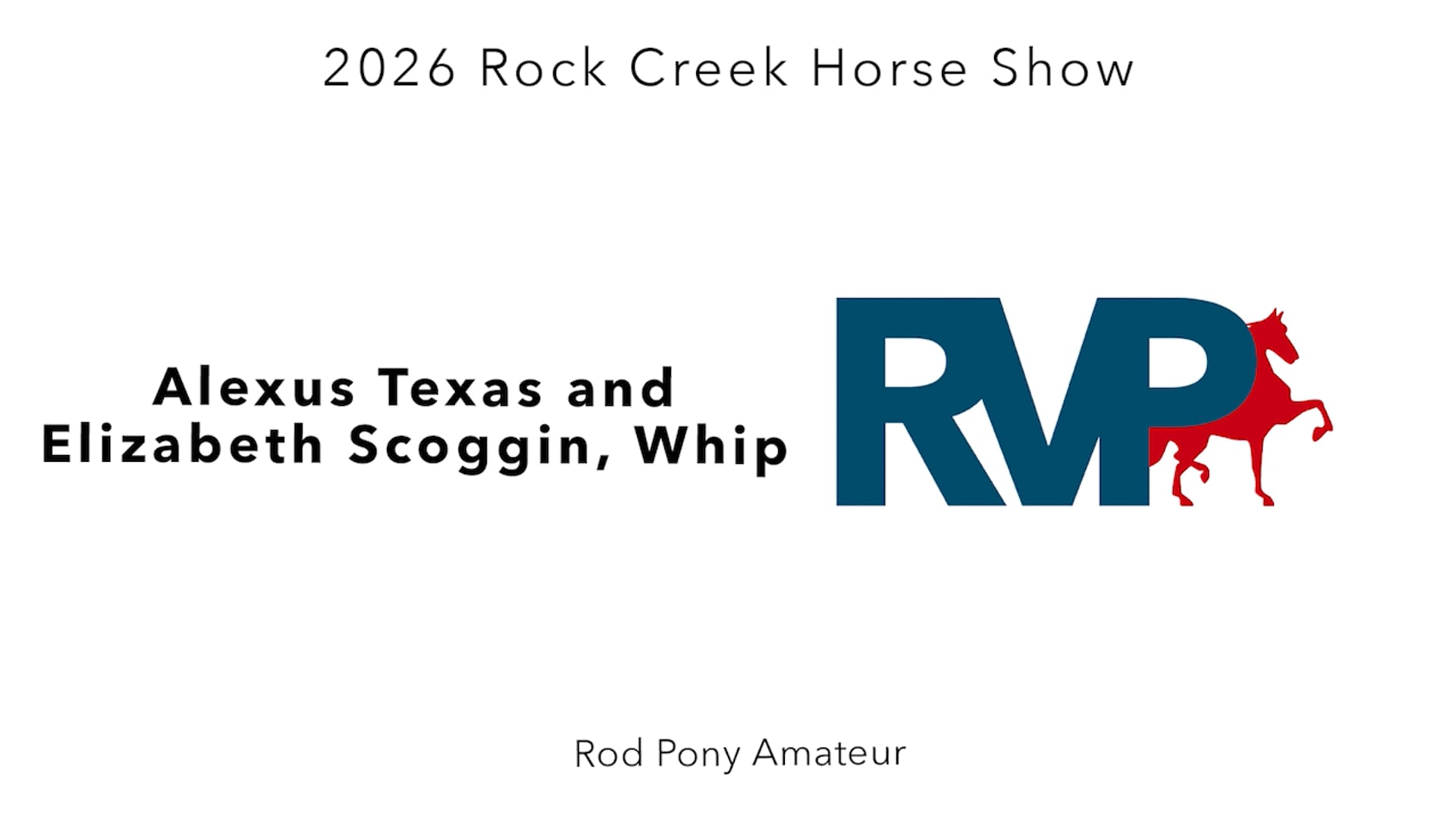 RC26 - Class 39 - Alexus Texas and Elizabeth Scoggin, Whip