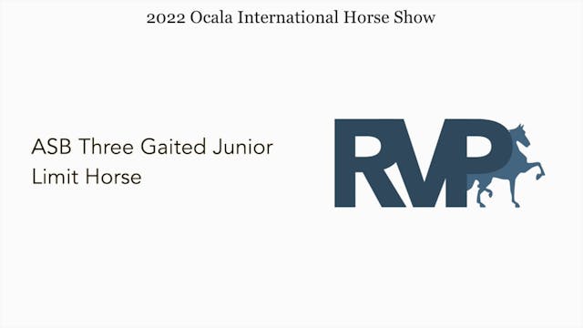 OIHS - Class 83 - ASB Three Gaited Ju...
