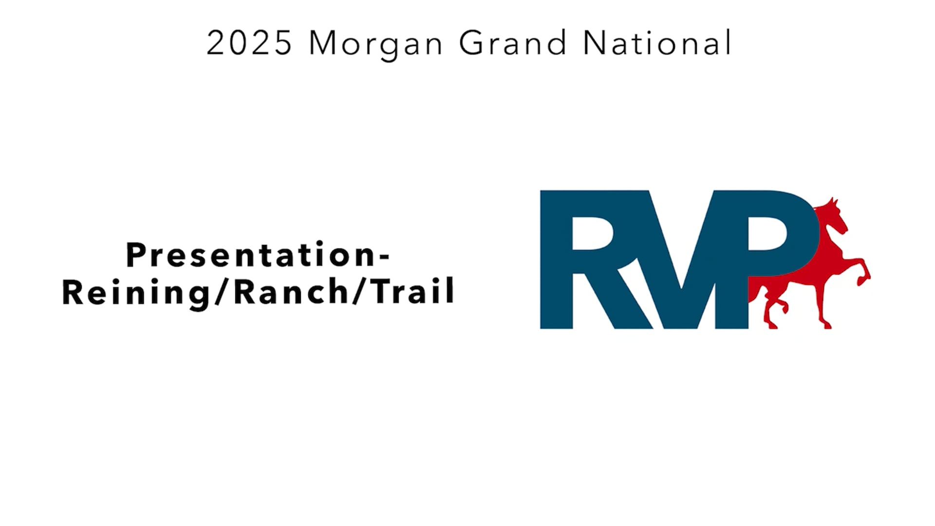 MGN25 - Class 165 - Presentation- Reining-Ranch-Trail