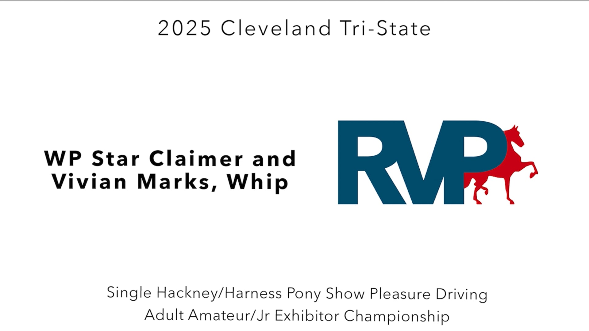 CTS25 - Class 140 - WP Star Claimer and Vivian Marks, Whip