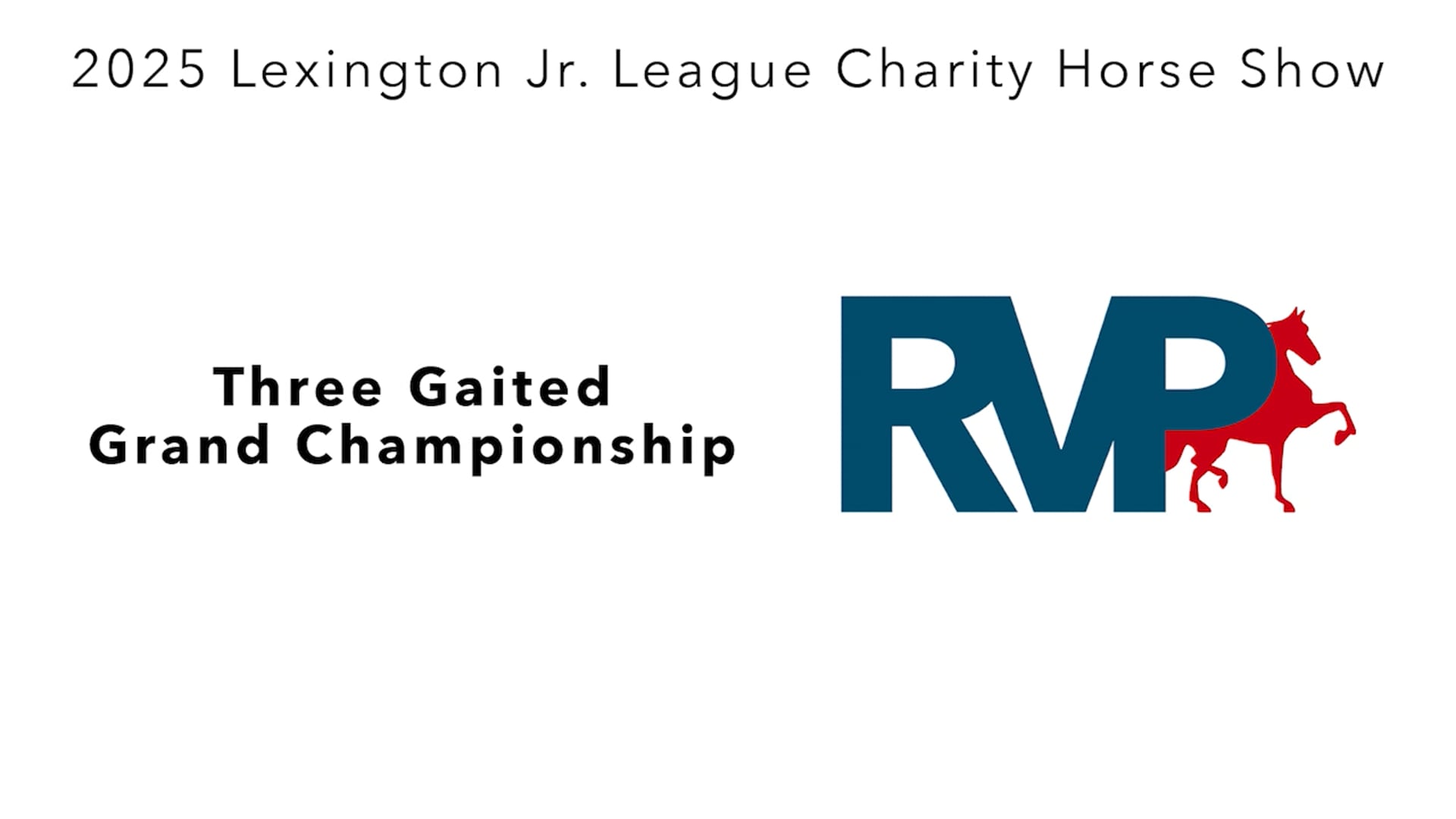 LJL25 - Class 164 - Three Gaited Grand Championship