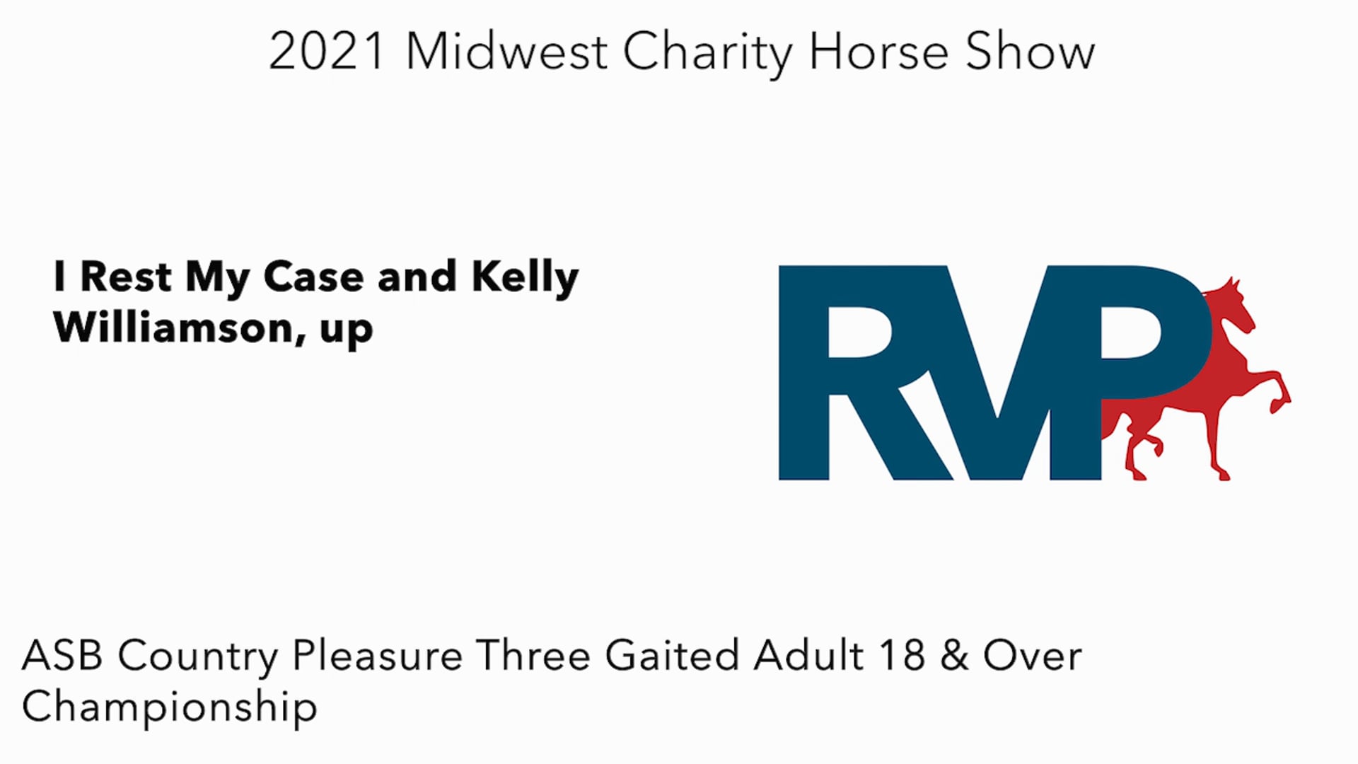 MW21 - Class 173 - I Rest My Case and Kelly Williamson, up