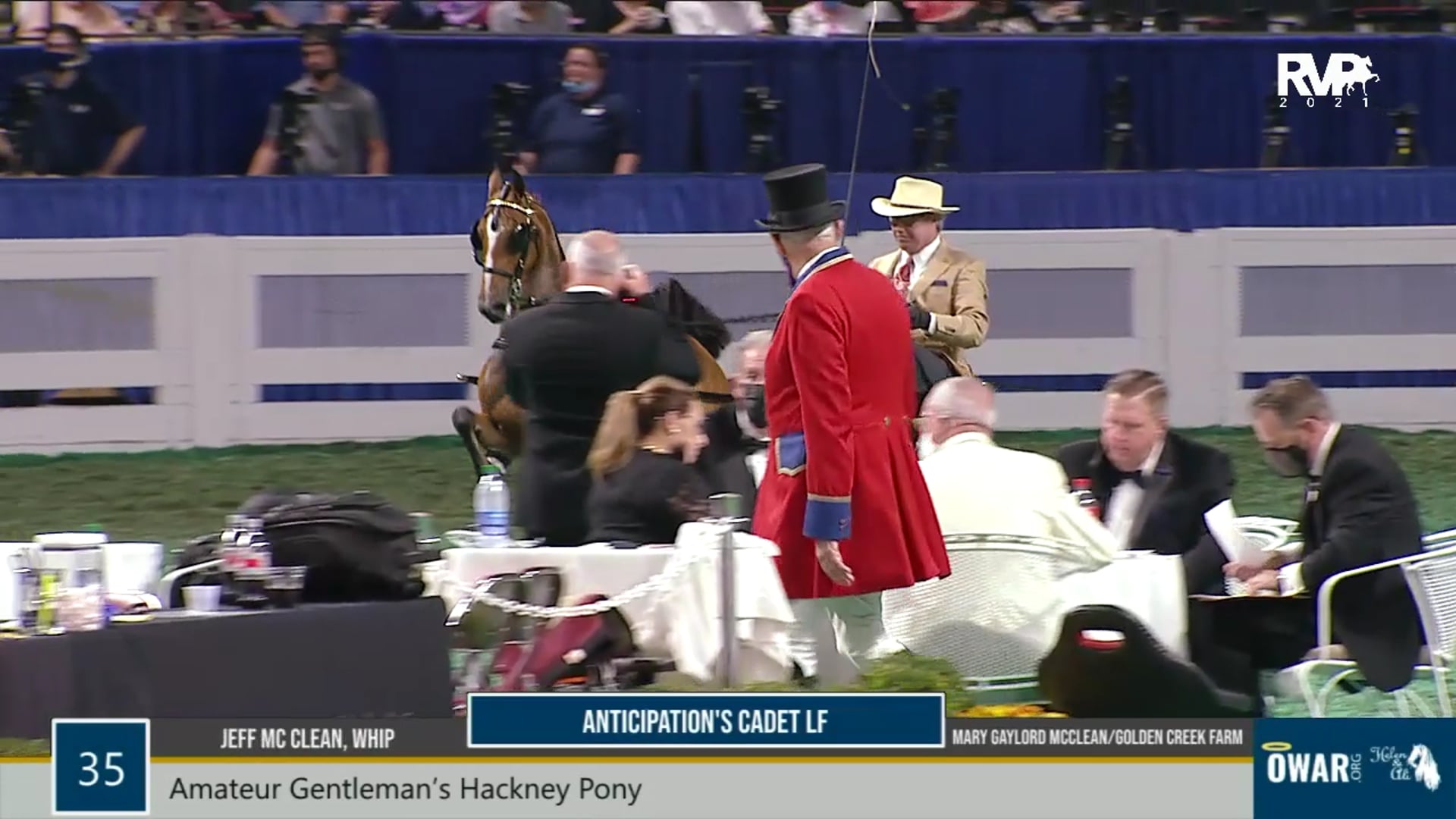 WCHS21 - Class 35 - Anticipation's Cadet LF and Jeff McClean, Whip