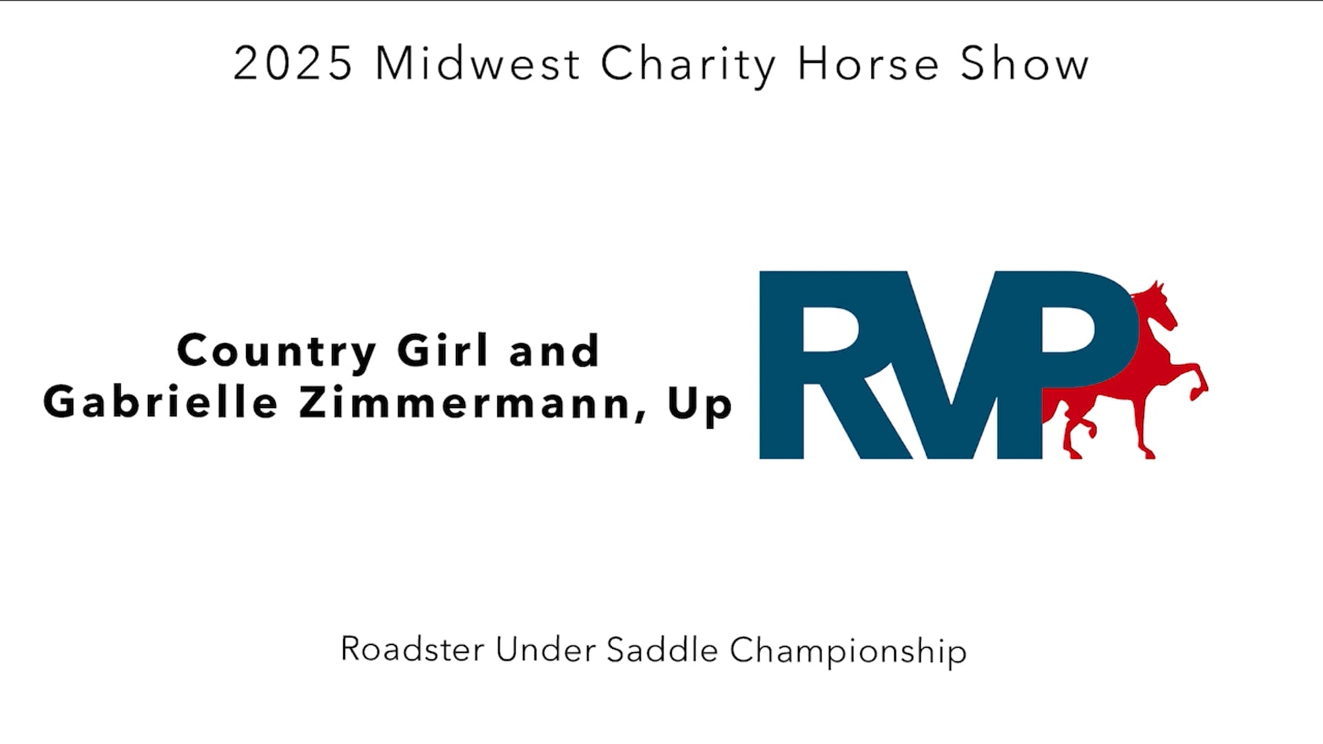 MW25 - Class 213 - Country Girl and Gabrielle Zimmermann, UP