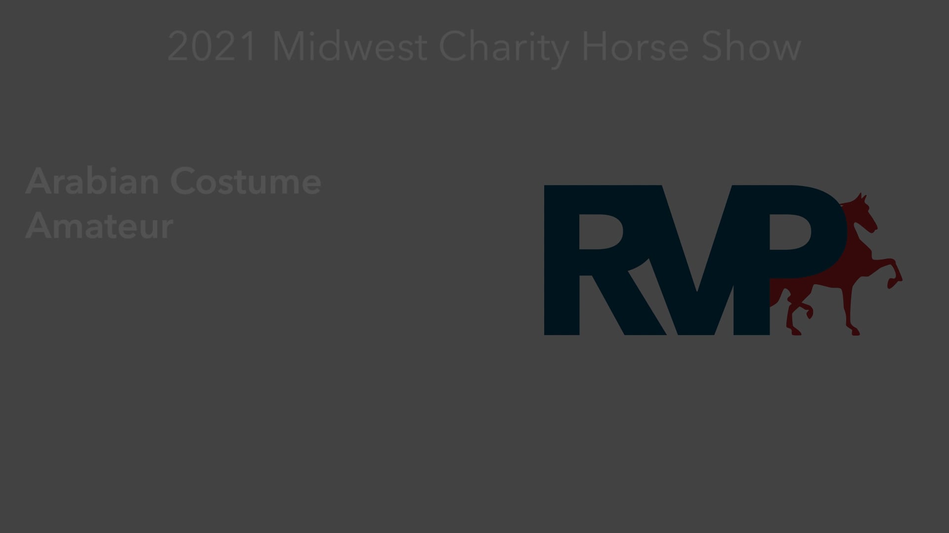 MW21 - Class 166 - Arabian Costume Amateur